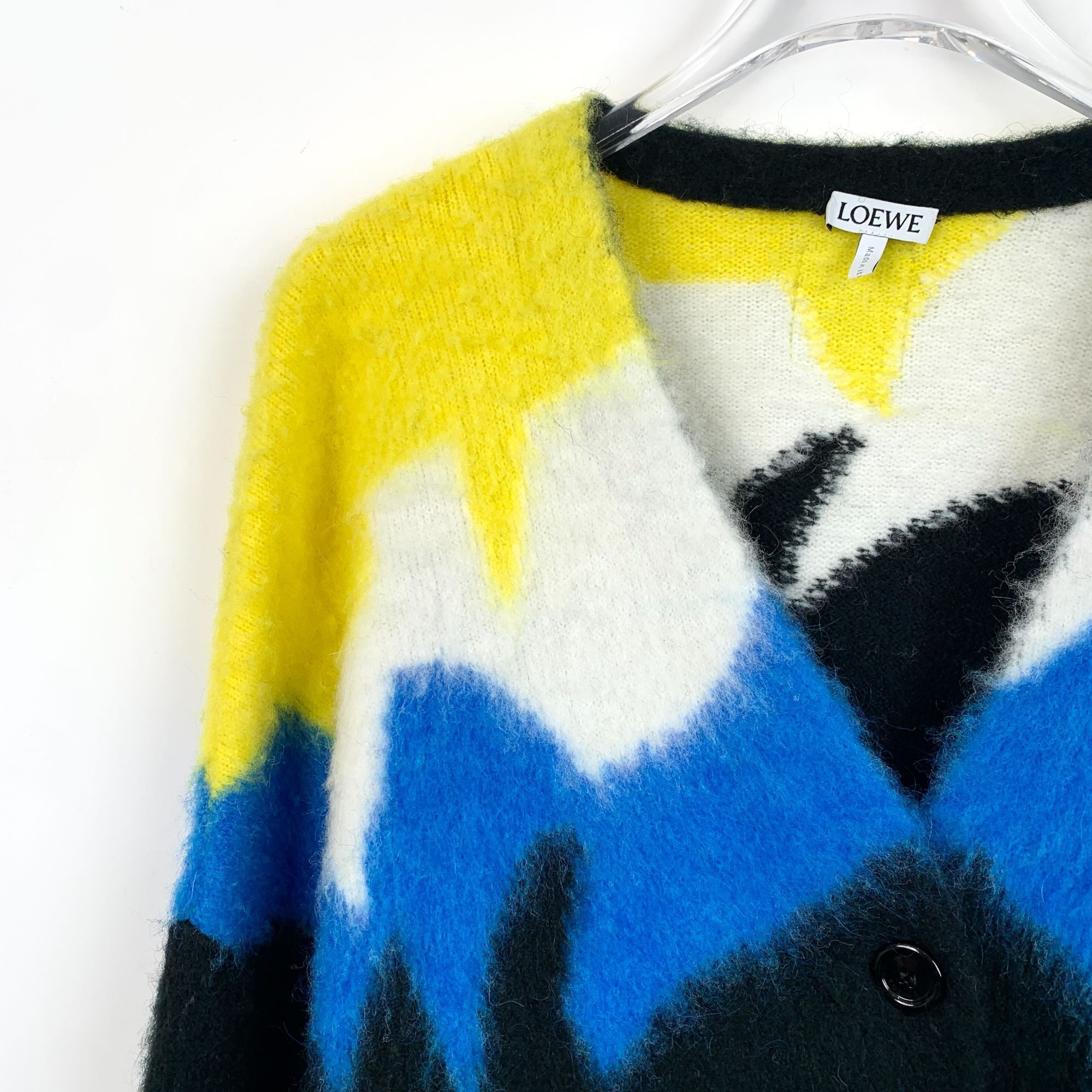 Loewe Loewe Mohair Wool Blend Button-Front Cardigan Size S / US 4 / IT 40 - 3 Thumbnail