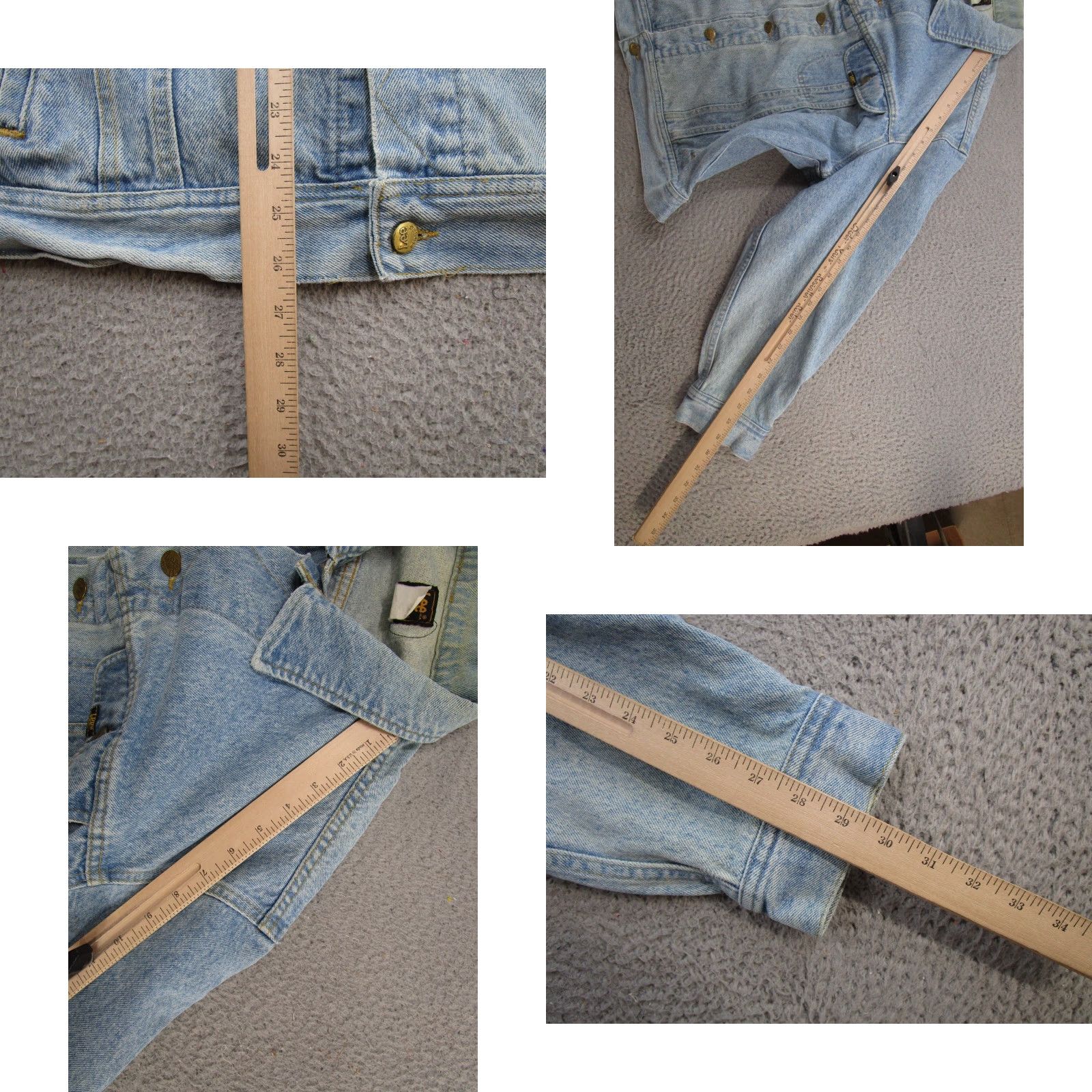 Lee VINTAGE Lee Denim Jean Jacket Mens 80s PATD 153438 USA MADE Trucker Size US 38 / EU 54 - 8 Thumbnail