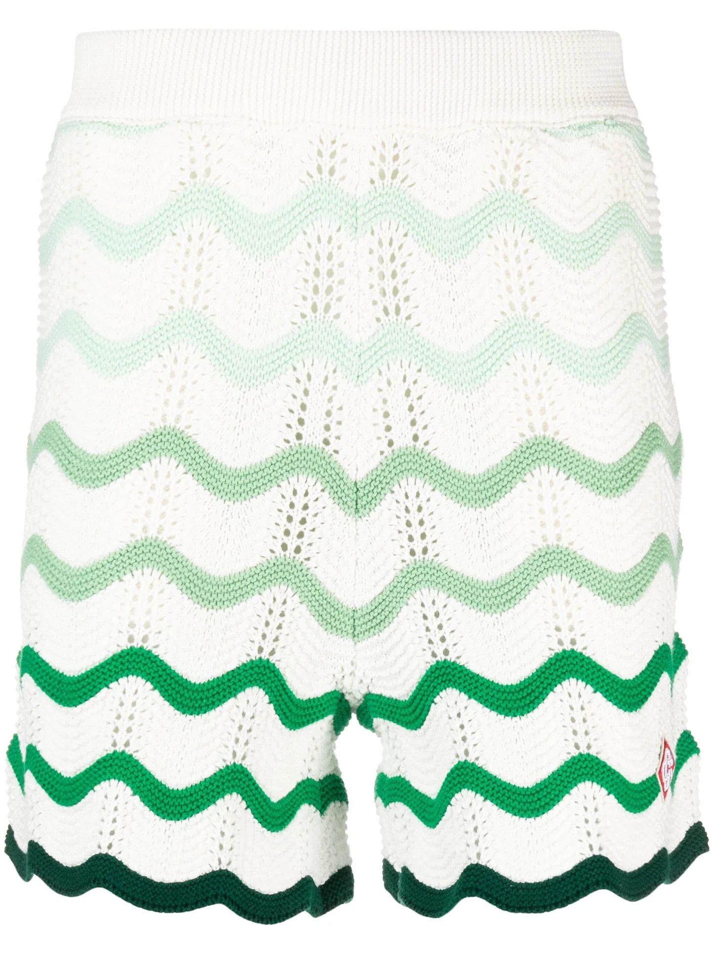 Casablanca o1mle0326 Wave Texture Shorts in Green/White Size US 30 / EU 46 - 1 Thumbnail