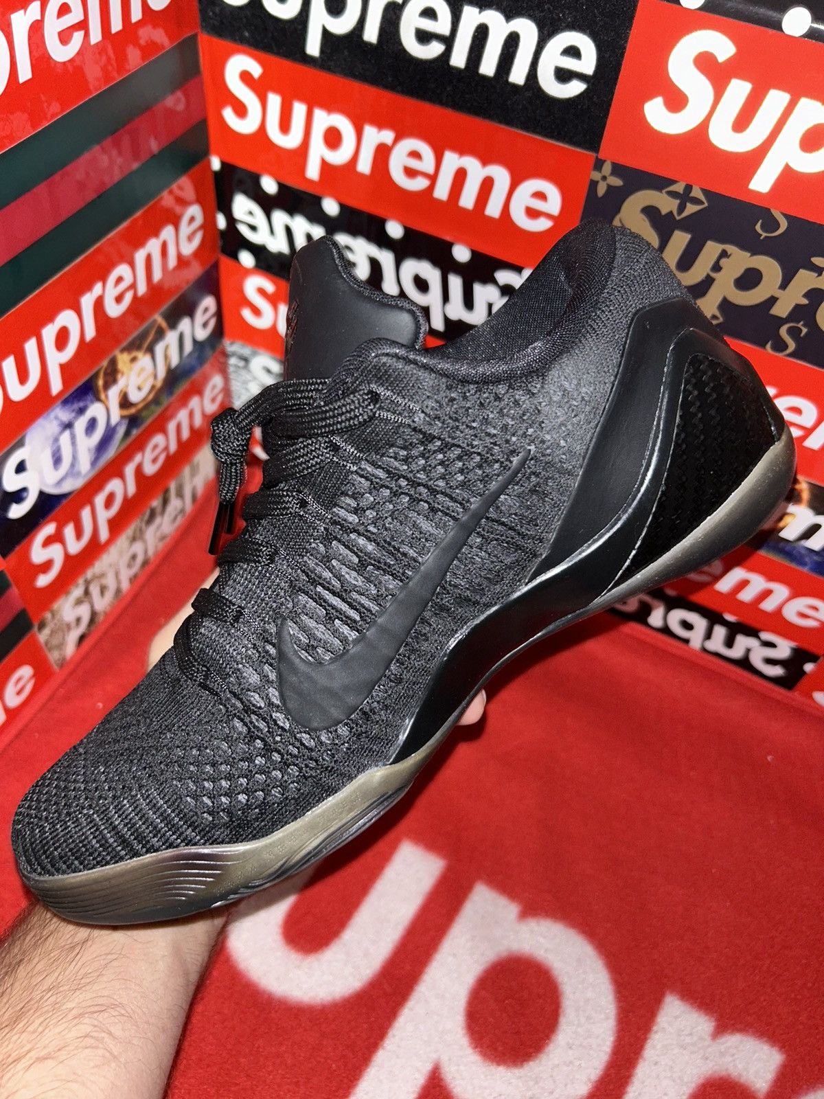 Nike Nike Kobe 9 Elite Low 'Blackout' 677992-993 nikeID size 8 Size US 8 / EU 41 - 10 Thumbnail