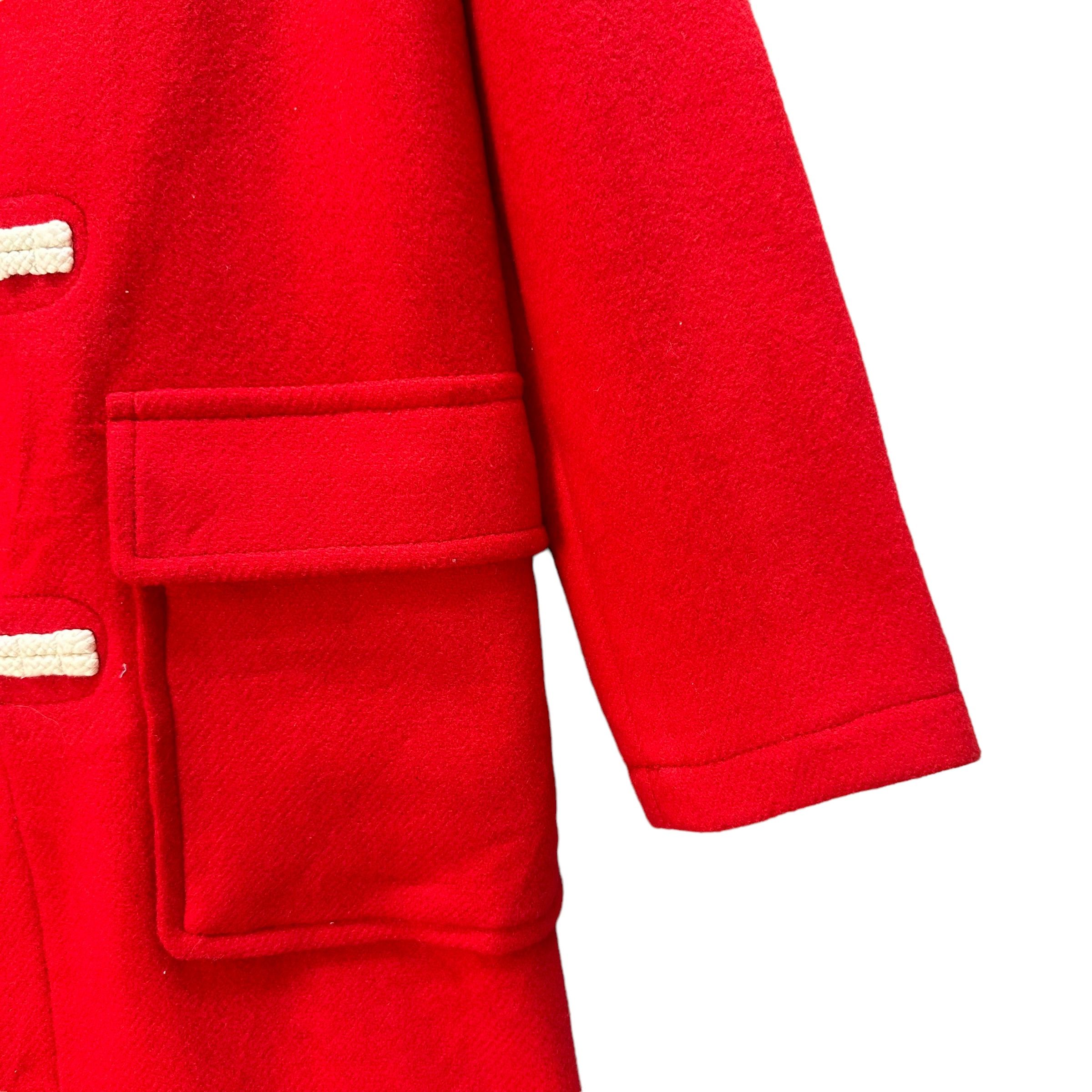 JW Anderson × Uniqlo JW ANDERSON WOOL DUFFLE COAT IN SUPER RED #9024-49 Size US S / EU 44-46 / 1 - 5 Thumbnail