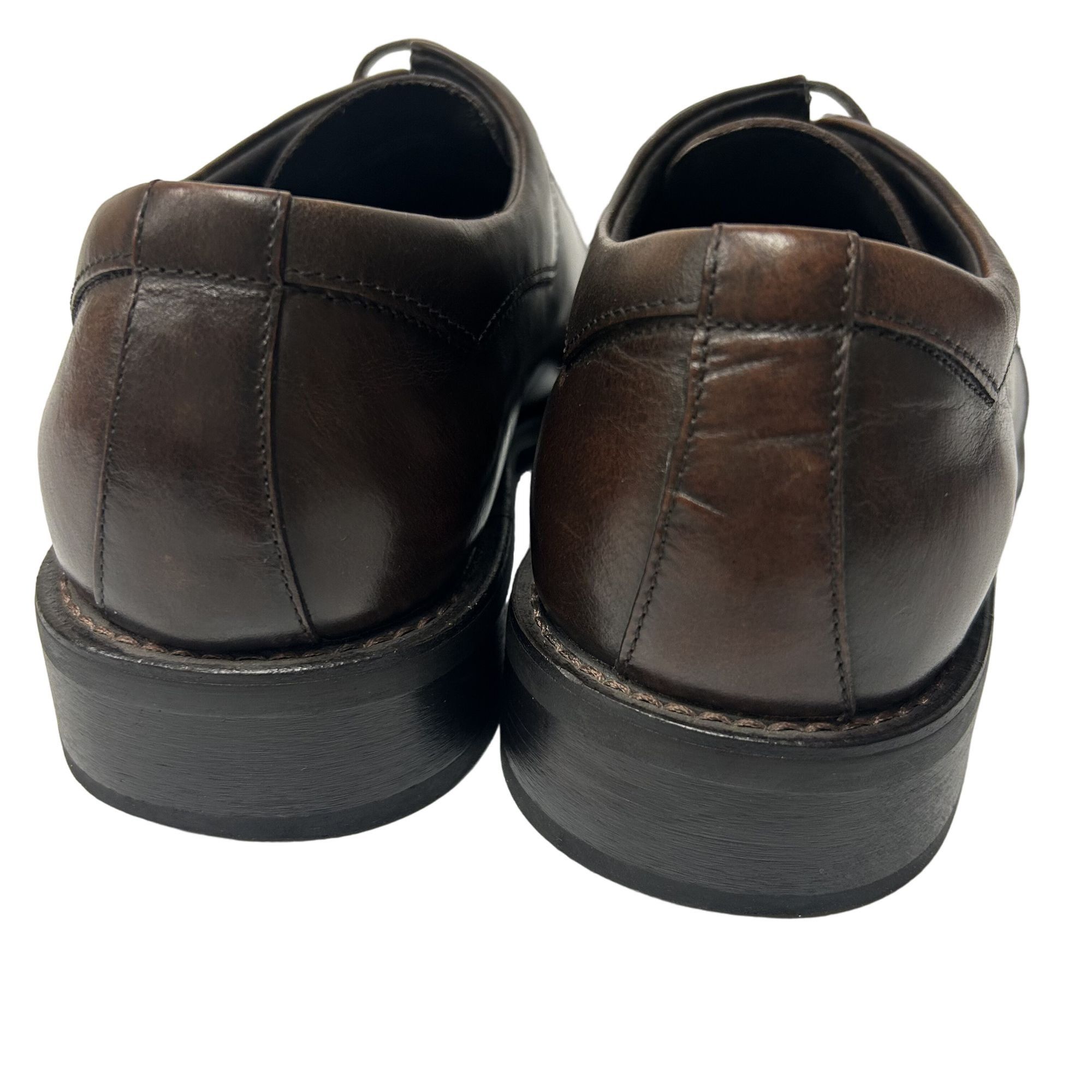 Other Via Spiga Brown Leather Square Toe MODERN DRESS Shoe Size US 11.5 / EU 44-45 - 5 Thumbnail