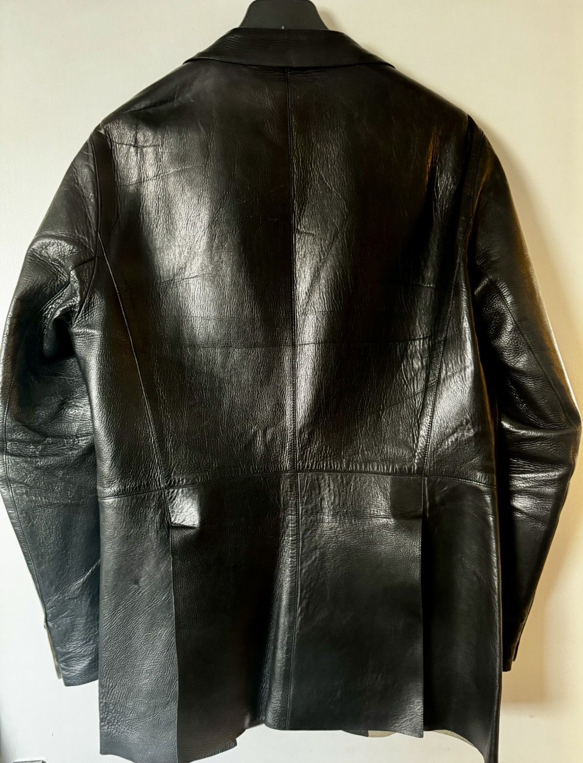 Prada Prada Archive Laser-Cut Leather Blazer (FW99–SS01 Era) –50IT Size US M / EU 48-50 / 2 - 2 Thumbnail