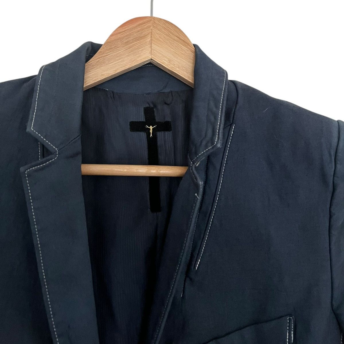 If Six Was Nine × Le Grande Bleu (L.G.B.) Lgb bleached sailor blazer Size US M / EU 48-50 / 2 - 2 Thumbnail