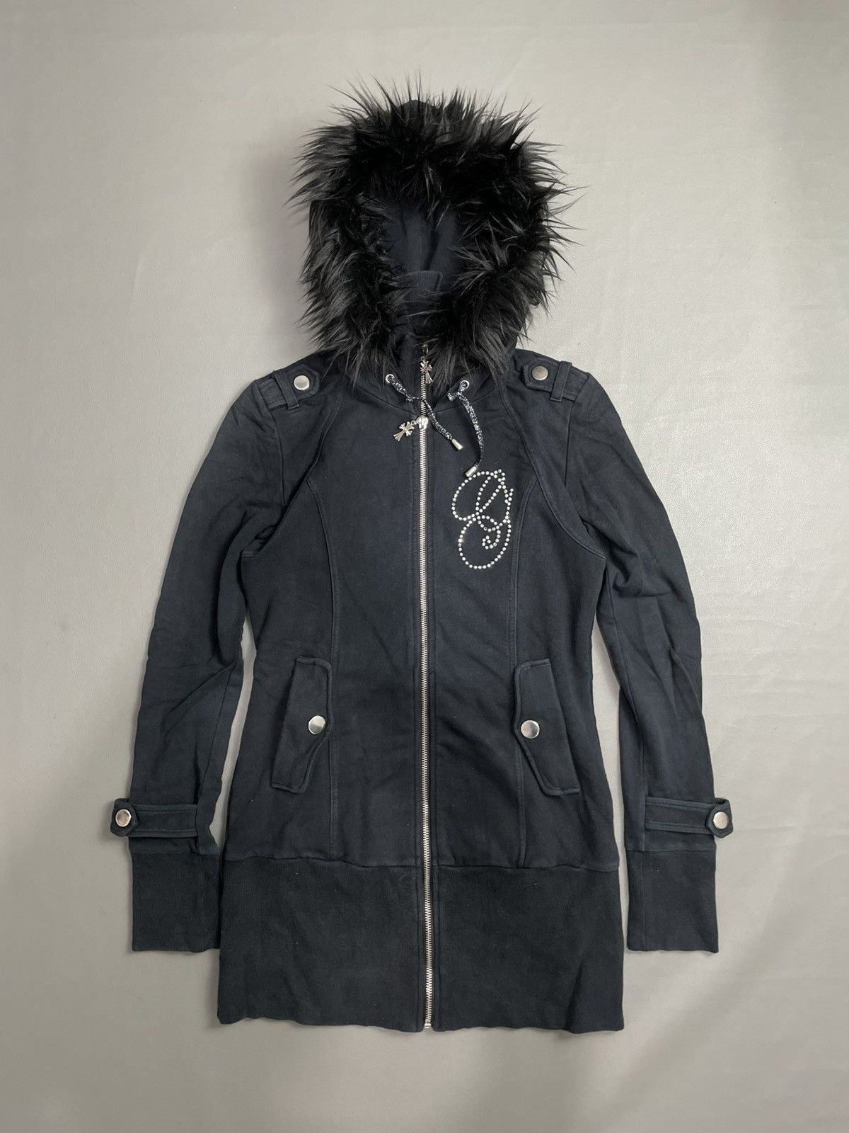 If Six Was Nine Gothic Double layer Fur Hoodie Size M / US 6-8 / IT 42-44 - 1 Thumbnail