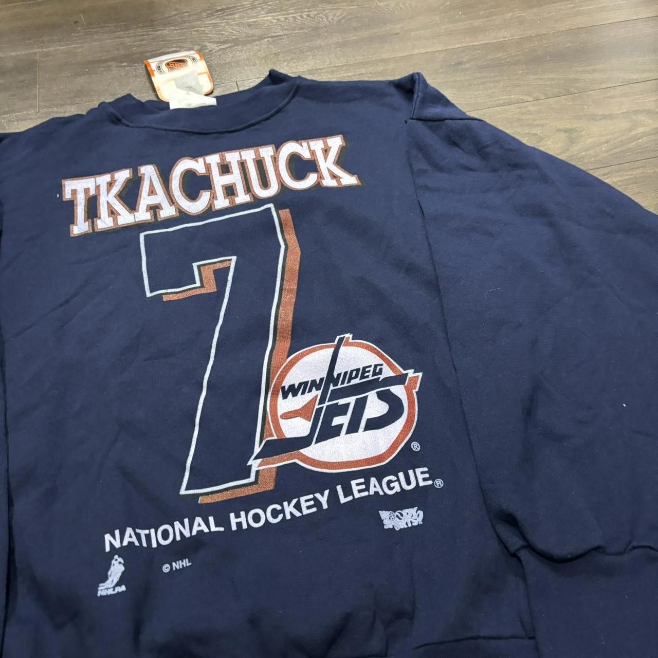 Designer Vintage Keith Tkachuck Winnipeg Jets Crewneck Sweatshirt M/L Size US L / EU 52-54 / 3 - 2 Thumbnail