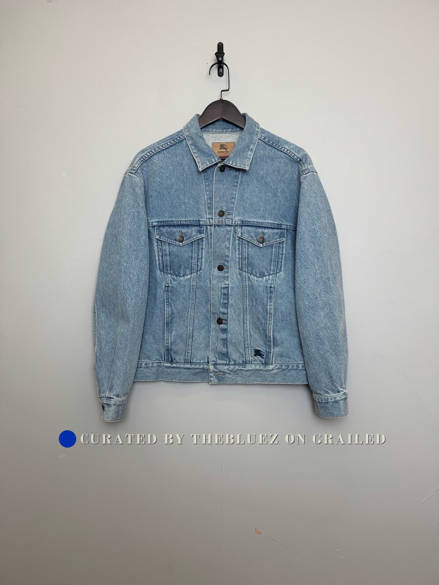 Burberry × Supreme Burberry x supreme denim jacket Spring/summer