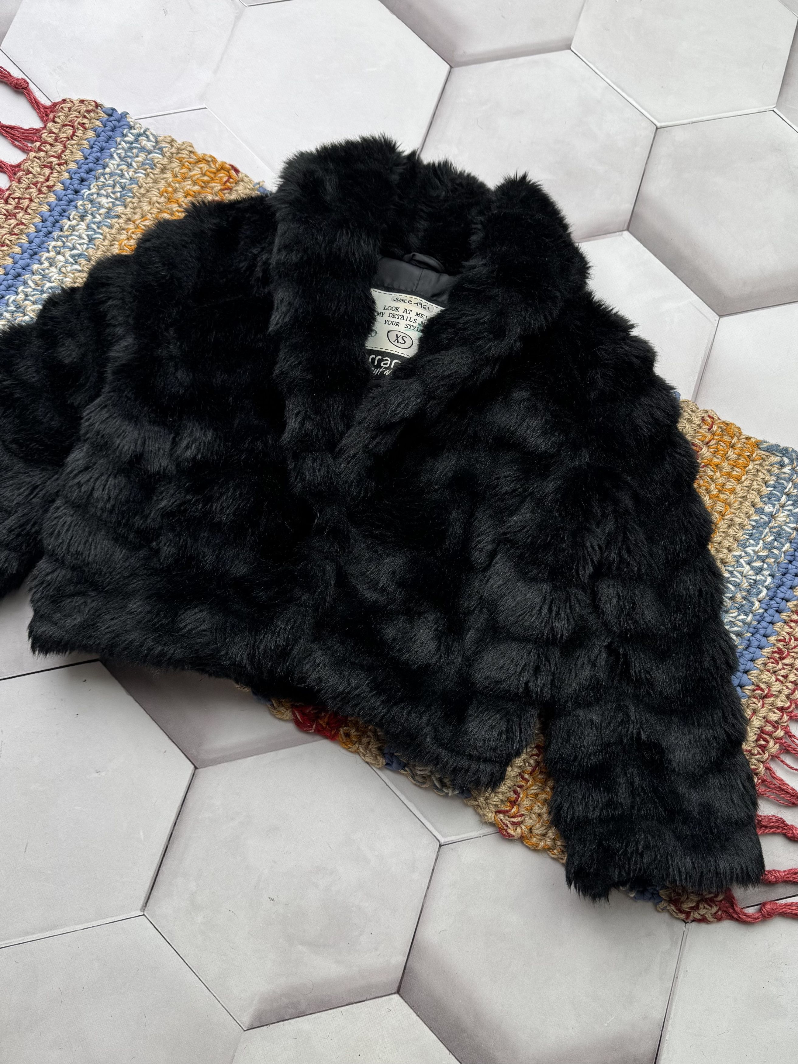Japanese Brand Vintage Cropped Faux Fur Jacket (E4) Size XS / US 0-2 / IT 36-38 - 3 Thumbnail