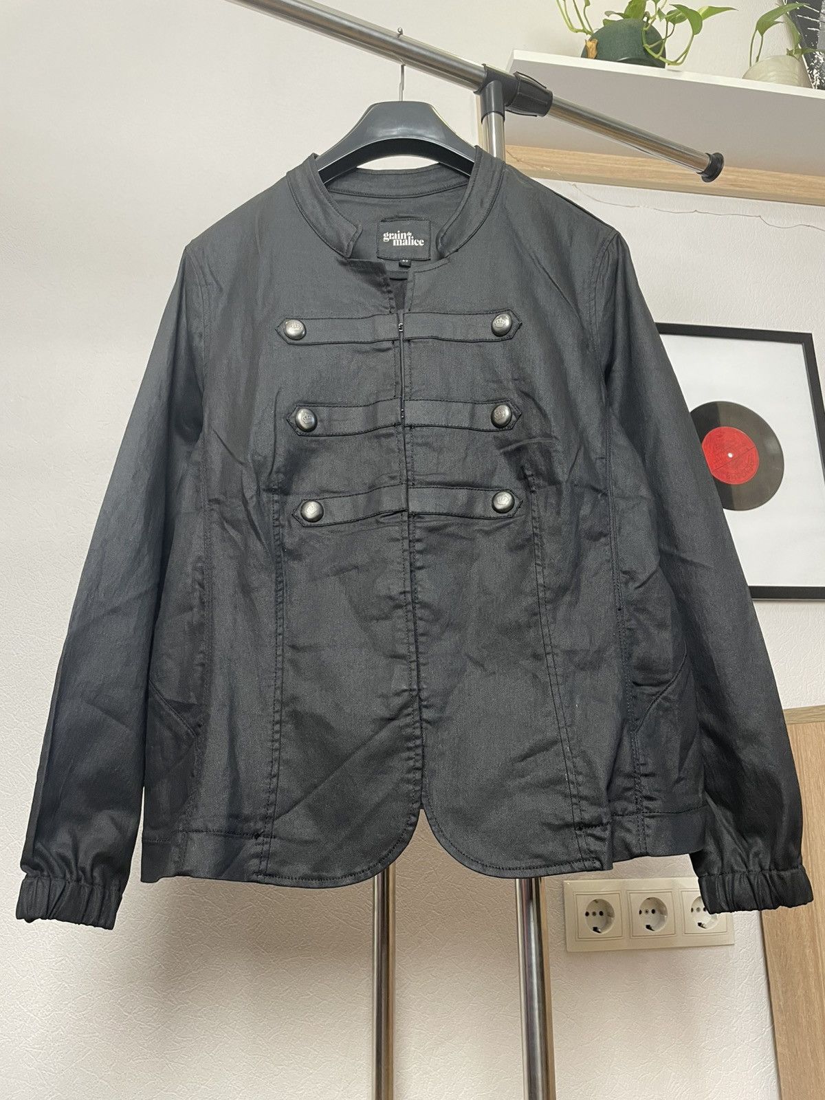 Vintage Vintage Avant-Garde Waxed Napoleon Jacket Size M / US 6-8 / IT 42-44 - 3 Thumbnail