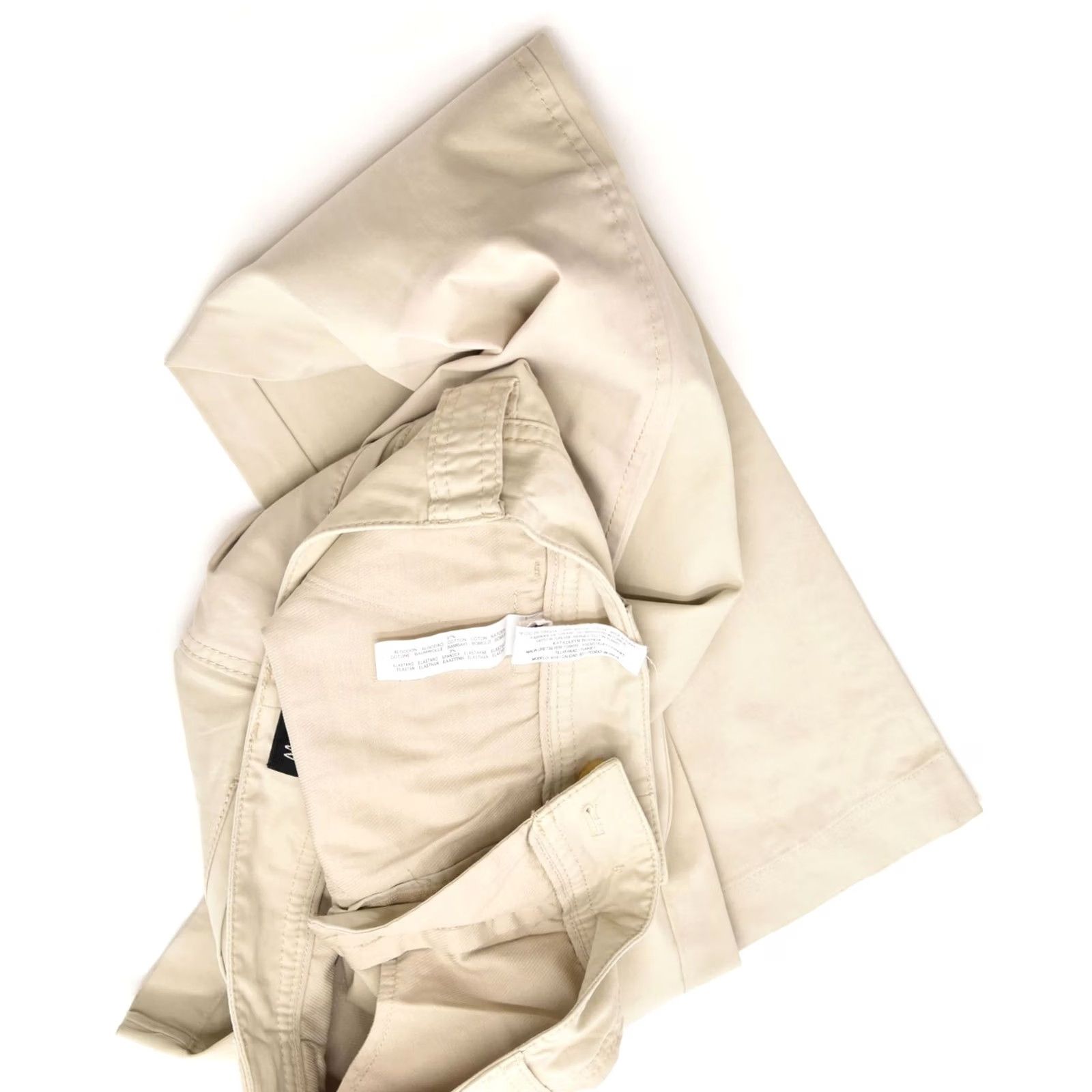 Massimo Dutti MASSIMO DUTTI Womens Chino Trousers Beige Cotton Slim Fit W28 Medium Size 28" / US 6 / IT 42 - 5 Thumbnail