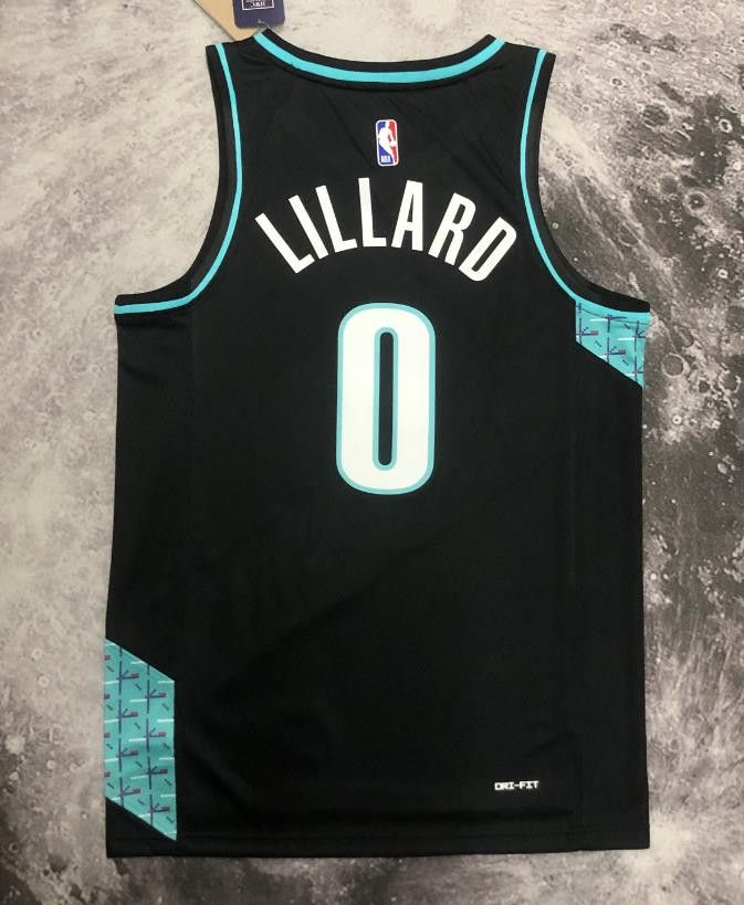 NBA 26 Portland Trail Blazers #0 Damian Lillard Jersey Size US M / EU 48-50 / 2 - 2 Thumbnail