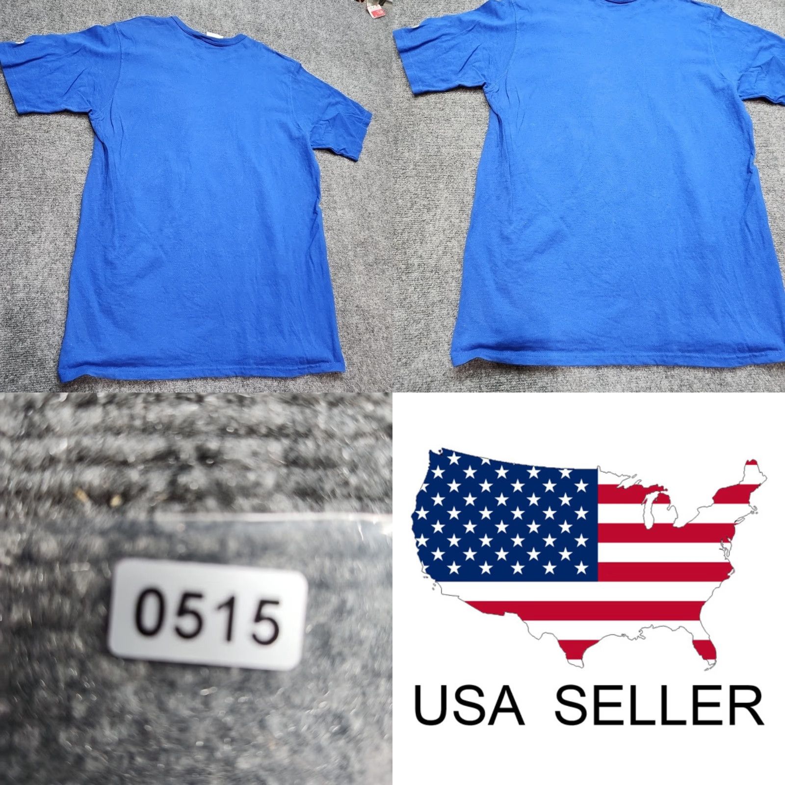 Champion VINTAGE Champion T-Shirt Men XL Blue 90s Solid Crew Neck Short Sleeve Cotton All Seasons Sportswear Size US XL / EU 56 / 4 - 9 Thumbnail
