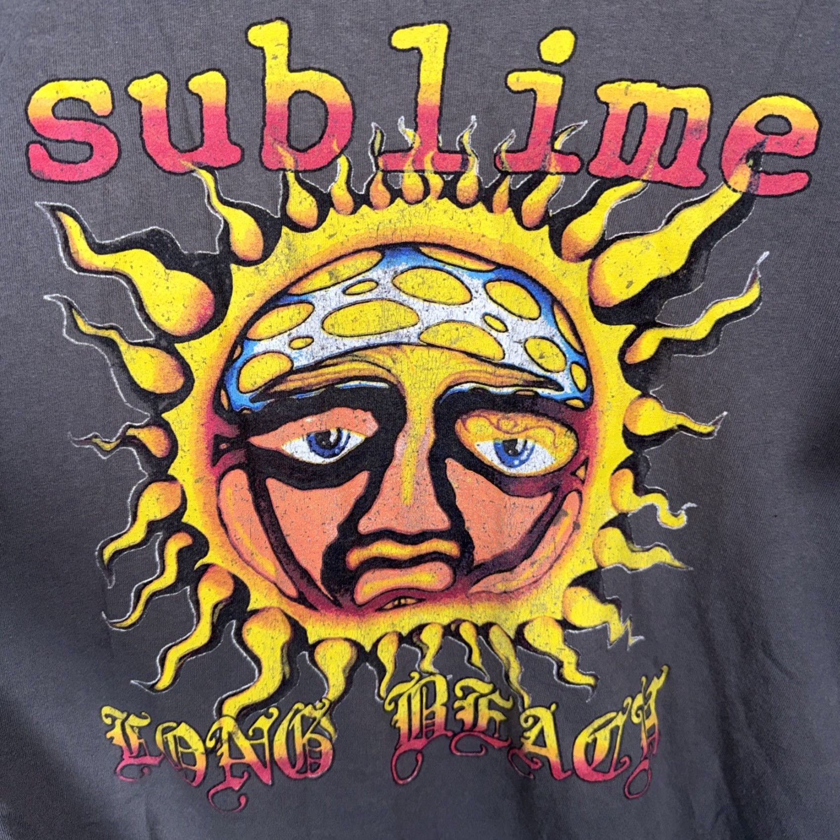 Vintage VINTAGE Sublime Long Beach Gray Graphic T-Shirt Mens 2XL Size US XXL / EU 58 / 5 - 2 Thumbnail