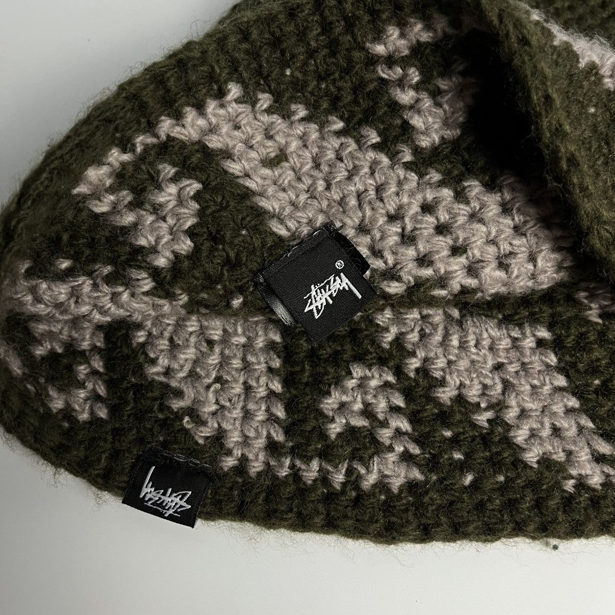 Stussy Stussy Waves Knit Bucket Hat - Olive Size ONE SIZE - 4 Thumbnail