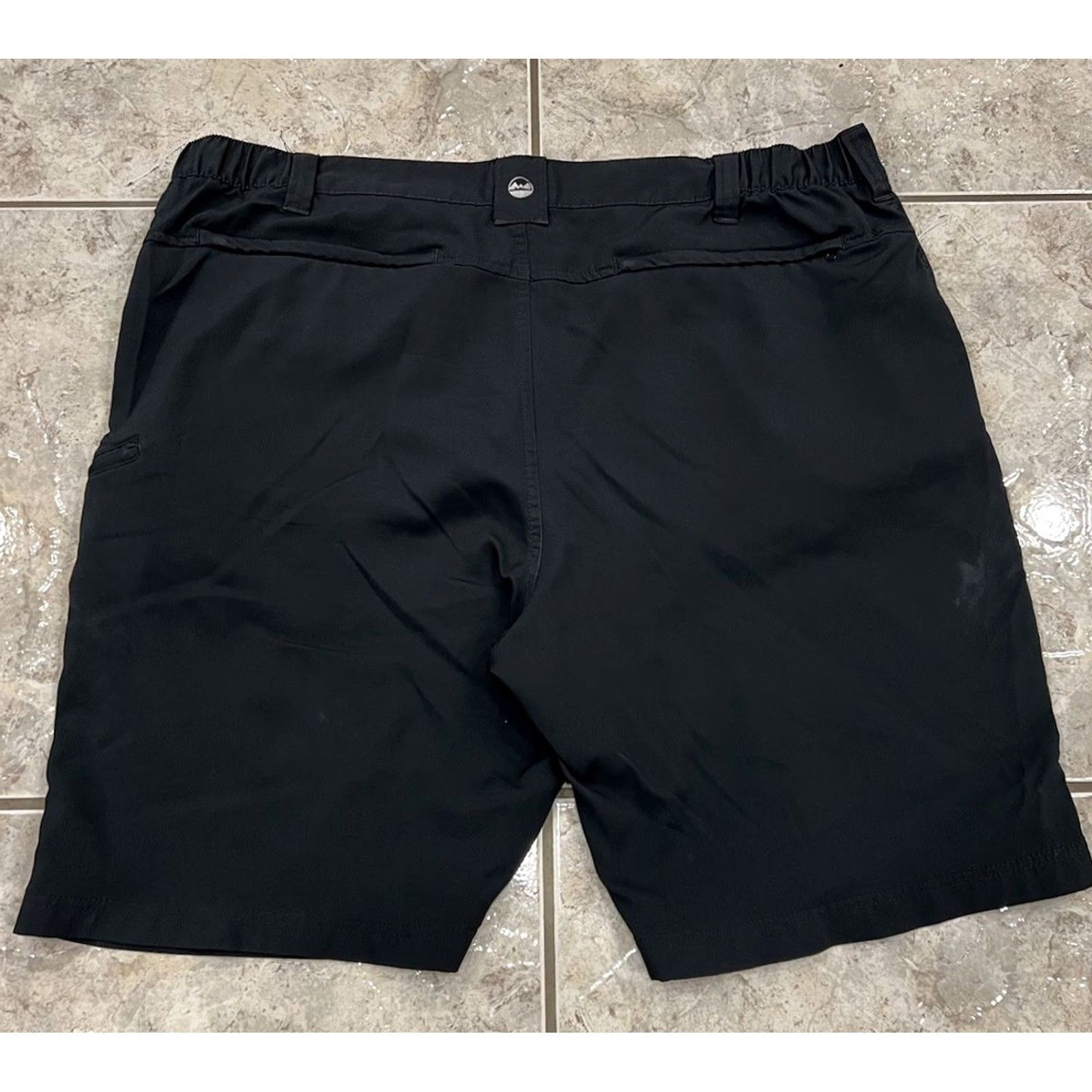 Wrangler VINTAGE_Black Wrangler Cargo Shorts Mens 44 10" Inseam Zip Pocket Travel Outdoors Polyester Size US 44 / EU 60 - 5 Thumbnail