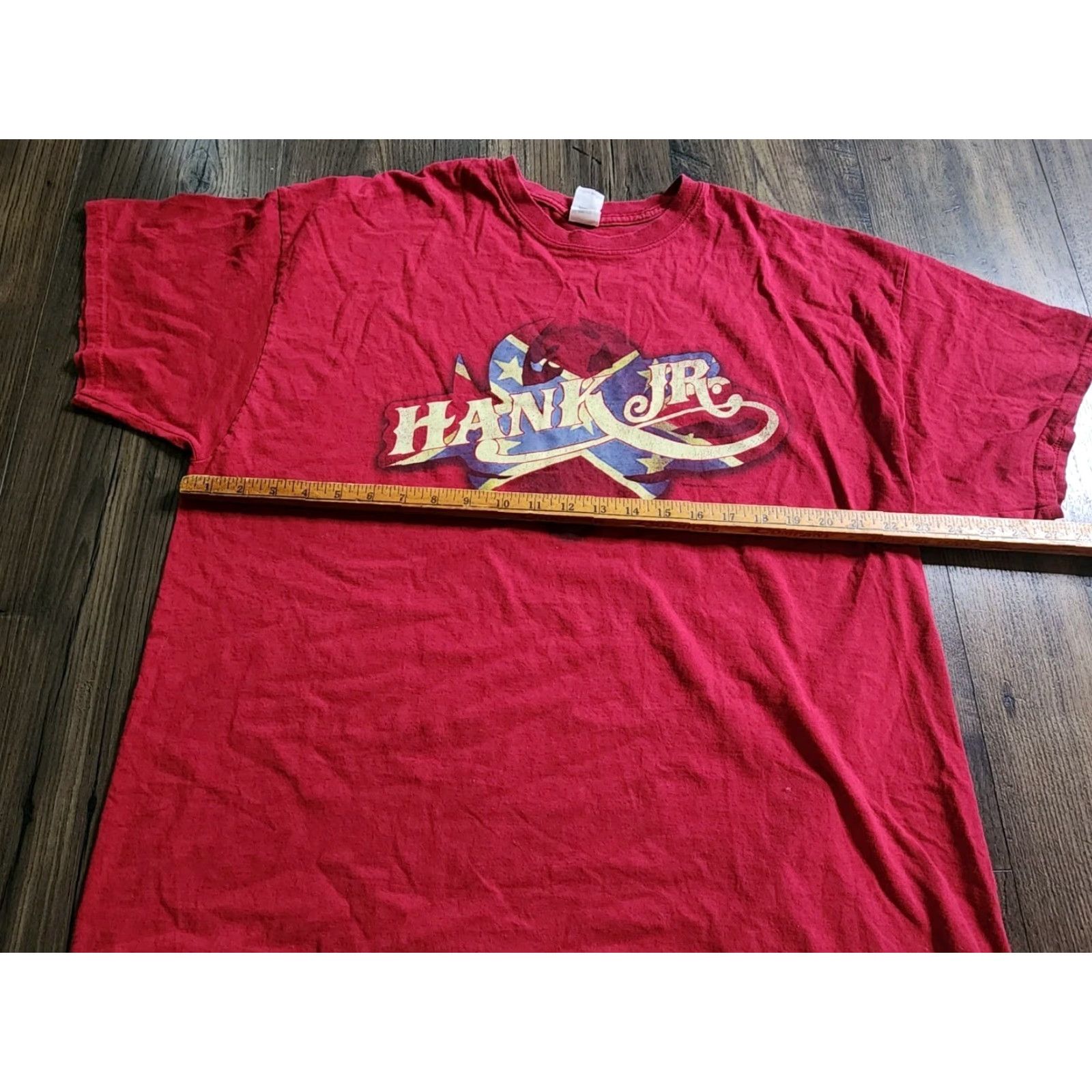Gildan Mens Hank Williams Jr I Got Whiskey Bent With Hank T Shirt 2XL Red Double-Sided Size US XXL / EU 58 / 5 - 2 Thumbnail