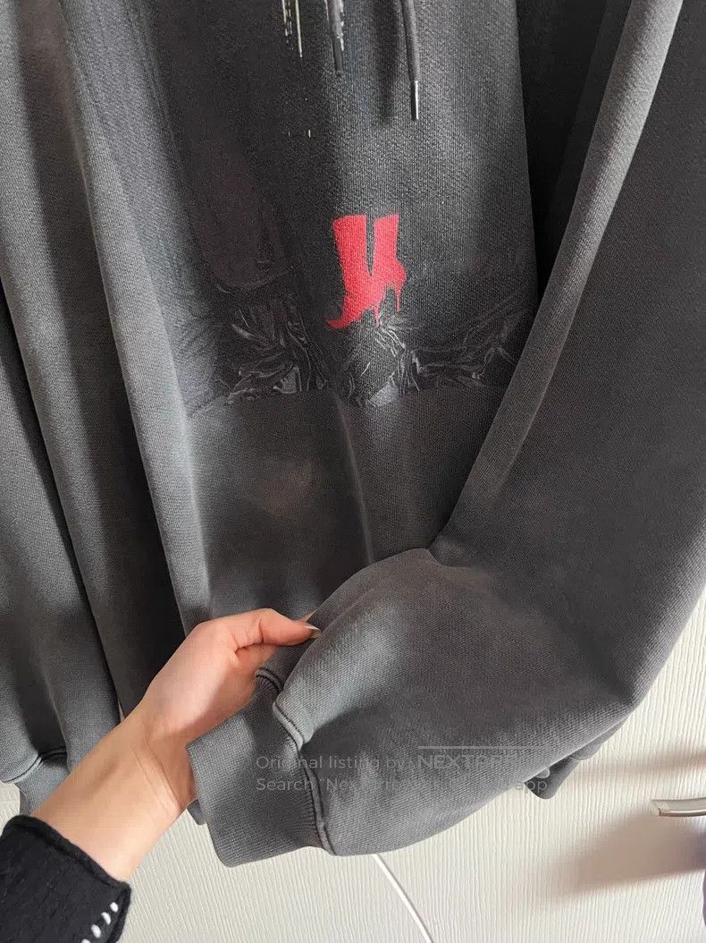 Balenciaga Balenciaga Grey Distressed Hoodie Size US XS / EU 42 / 0 - 2 Thumbnail