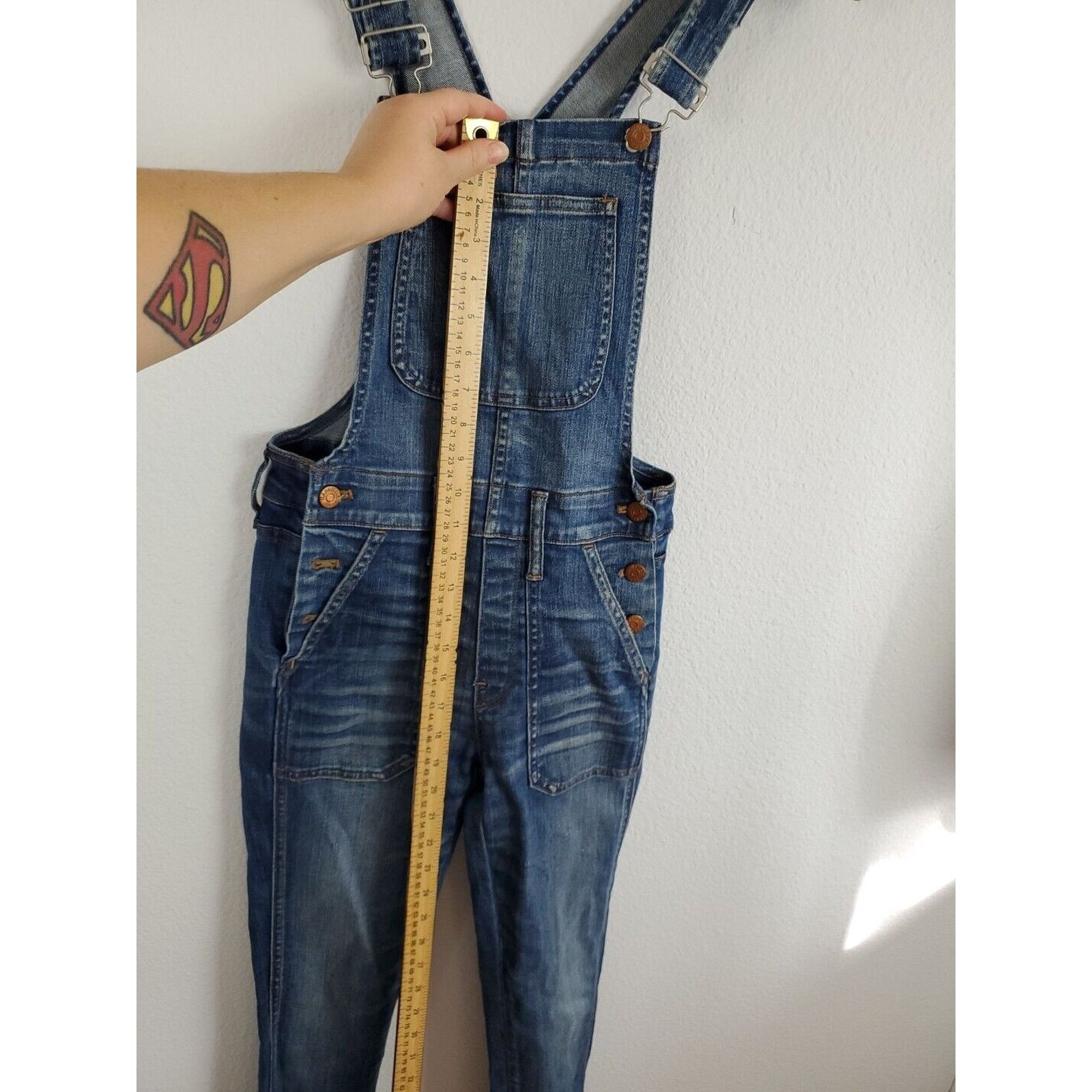 Madewell Madewell Coveralls Women XXS Denim Blue Style F0077 Jumpsuit Size 26" / US 2 / IT 38 - 14 Thumbnail