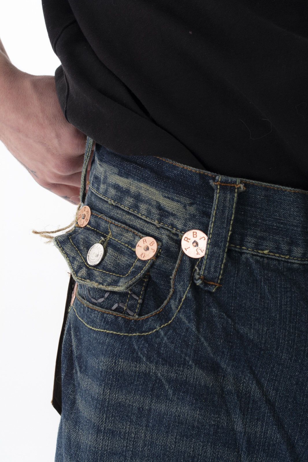 True Religion × Vintage New True Religion Jeans Denim faded pants y2k hype Size US 38 / EU 54 - 10 Thumbnail