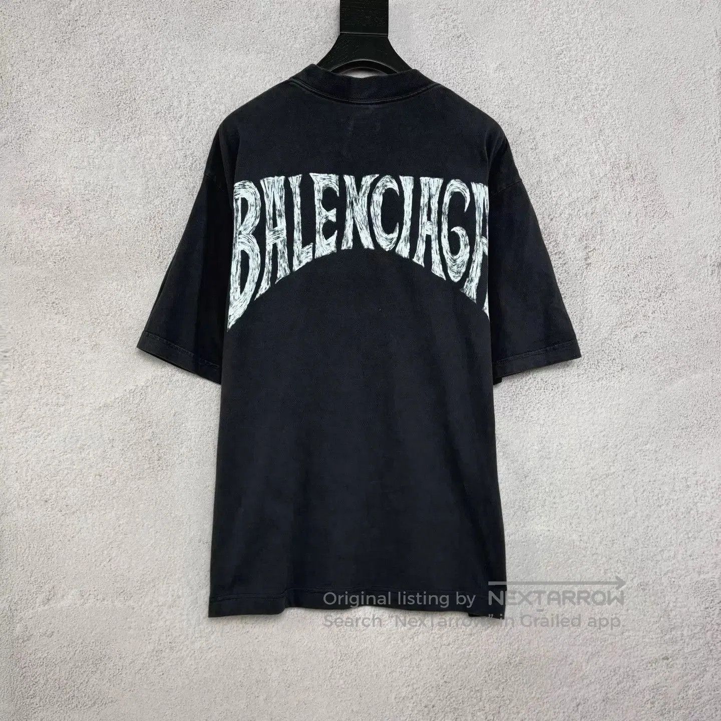 Balenciaga Black Paris Eiffel Tower Graphic Short Sleeve Shirt. Size US M / EU 48-50 / 2 - 2 Thumbnail