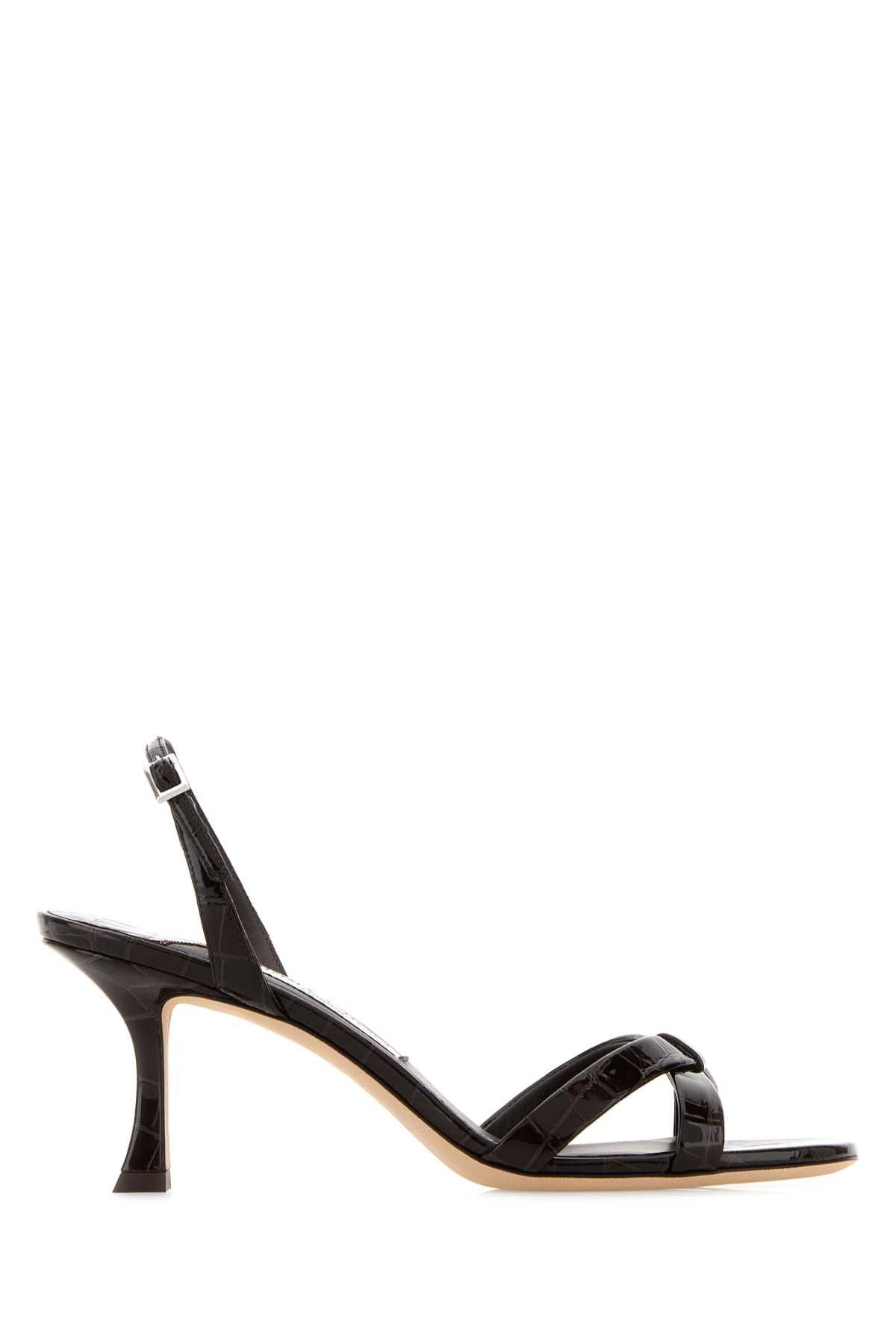 Jimmy Choo Dark Brown Suede Elsy 70 Sandals Size US 8 / IT 38 - 1 Thumbnail