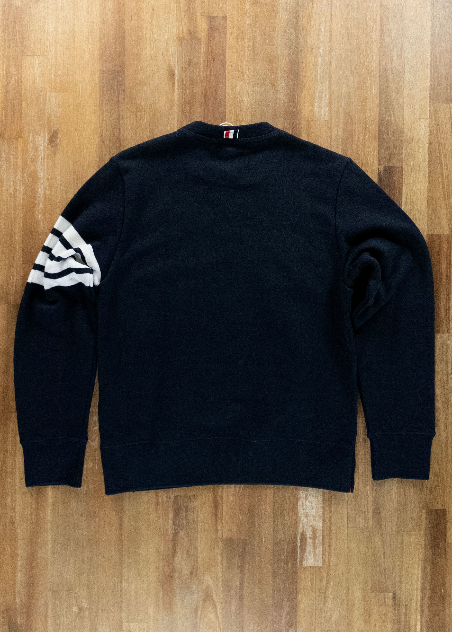 Thom Browne THOM BROWNE navy blue 4 bar stripe sweatshirt 2 / Medium Size US M / EU 48-50 / 2 - 12 Thumbnail