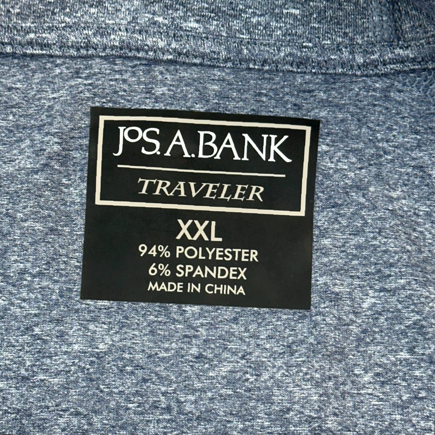 Jos. A. Bank Jos A Bank Traveler Vest Mens 2XL Blue Full Zip Performance Stretch EUC Shirt Size US XXL / EU 58 / 5 - 3 Thumbnail