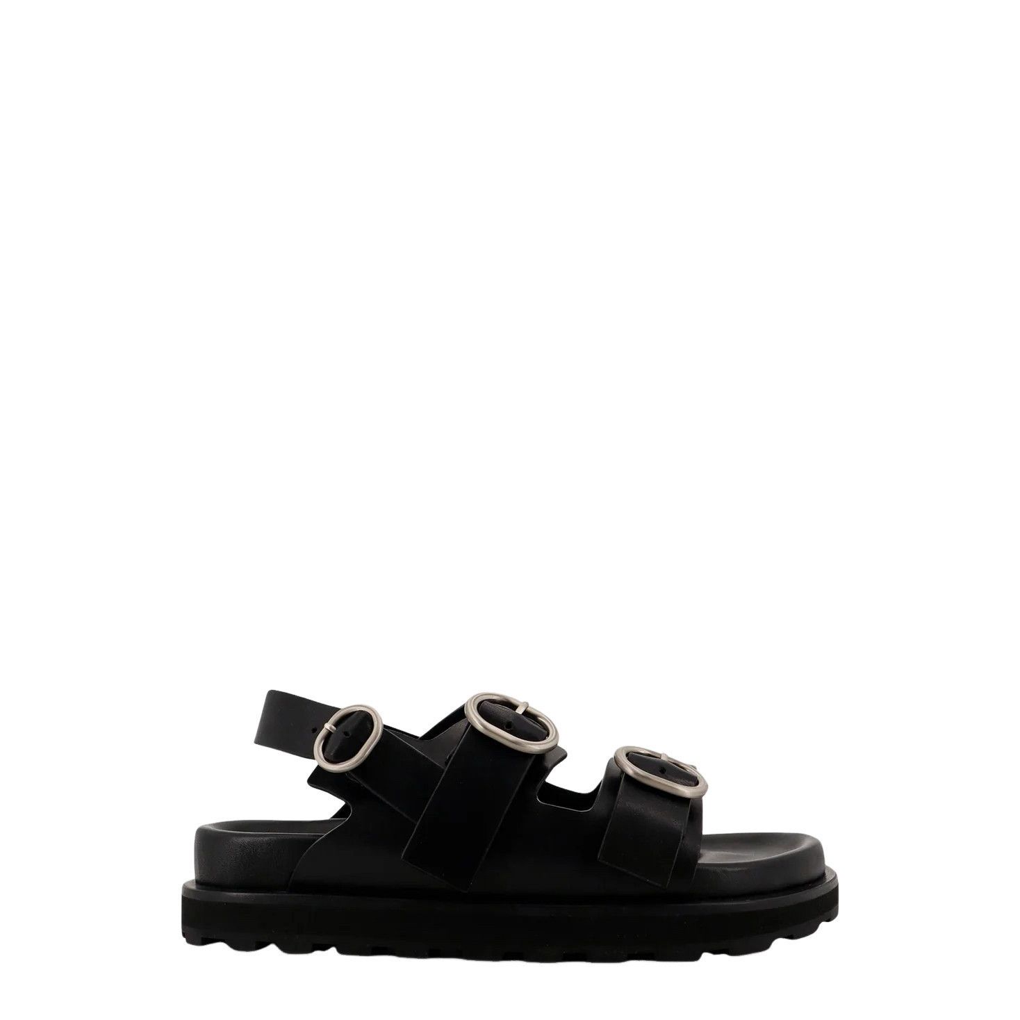 Jil Sander JIL SANDER Black Leather Sandals New & Authentic (Men's size Size US 8 / EU 41 - 1 Thumbnail