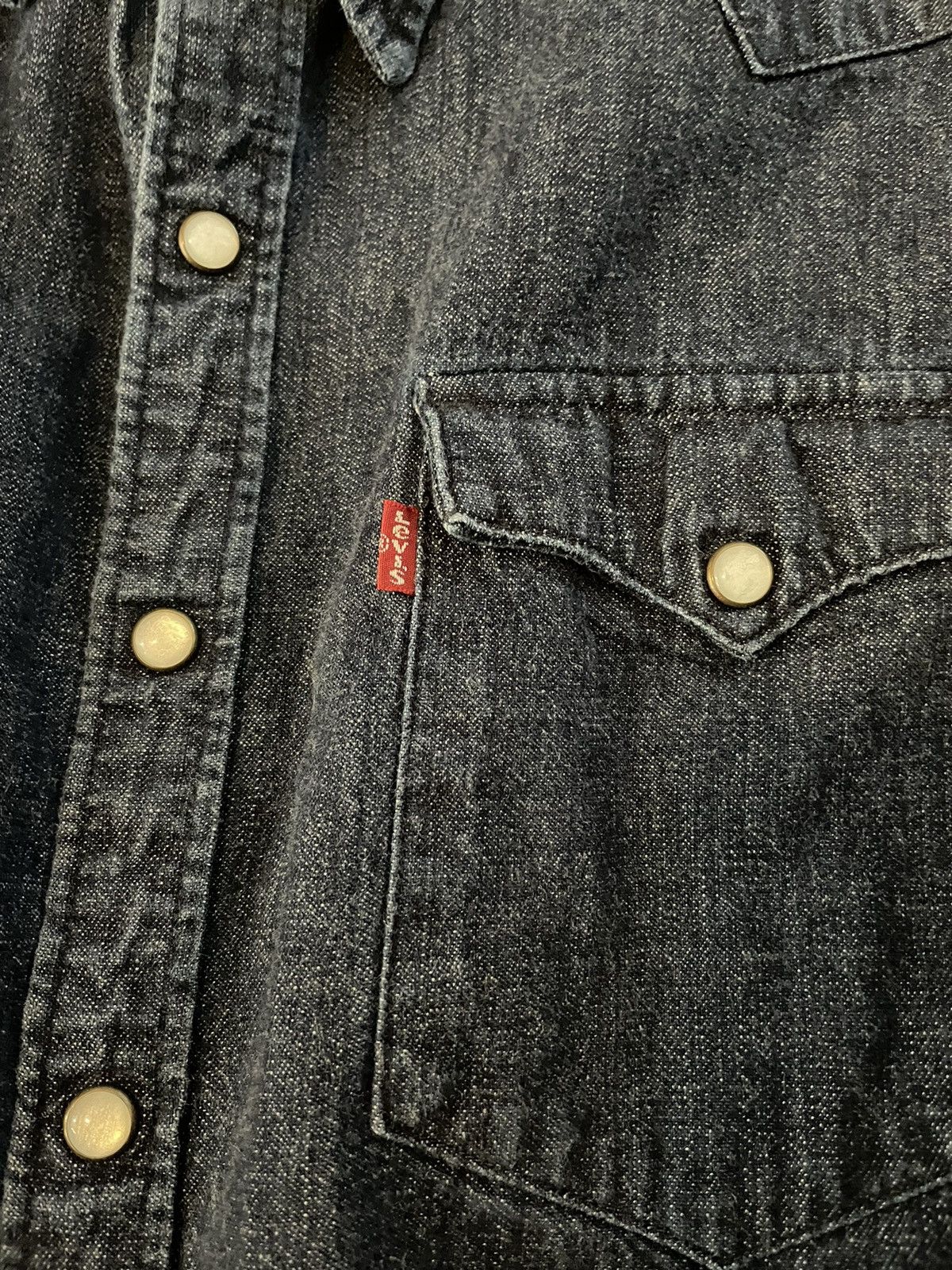 Levi's Snap Front Denim Chores Shirt Size US XL / EU 56 / 4 - 3 Thumbnail