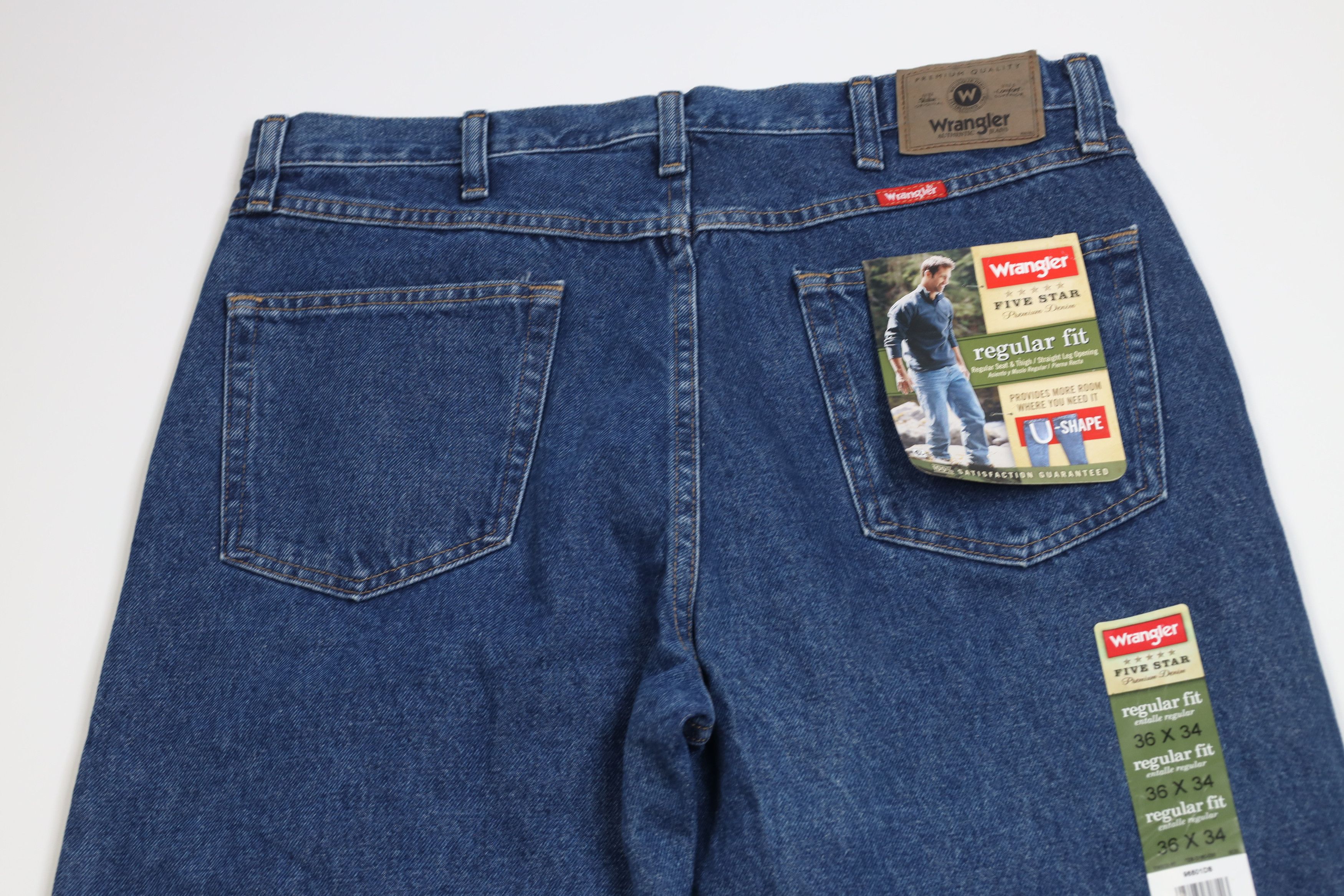 Wrangler Deadstock Vintage Y2K Wrangler Fit Straight Leg Denim Jeans Size US 36 / EU 52 - 9 Thumbnail