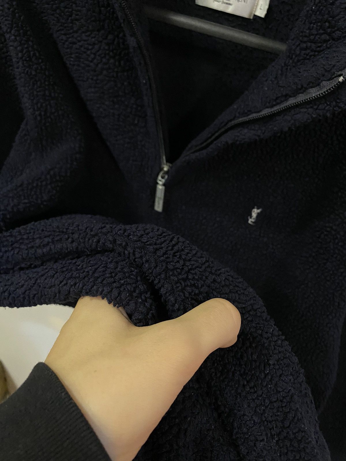 Vintage Heavy Fleece YSL Sweatshirt Thick YSL Sweater Size US L / EU 52-54 / 3 - 12 Thumbnail