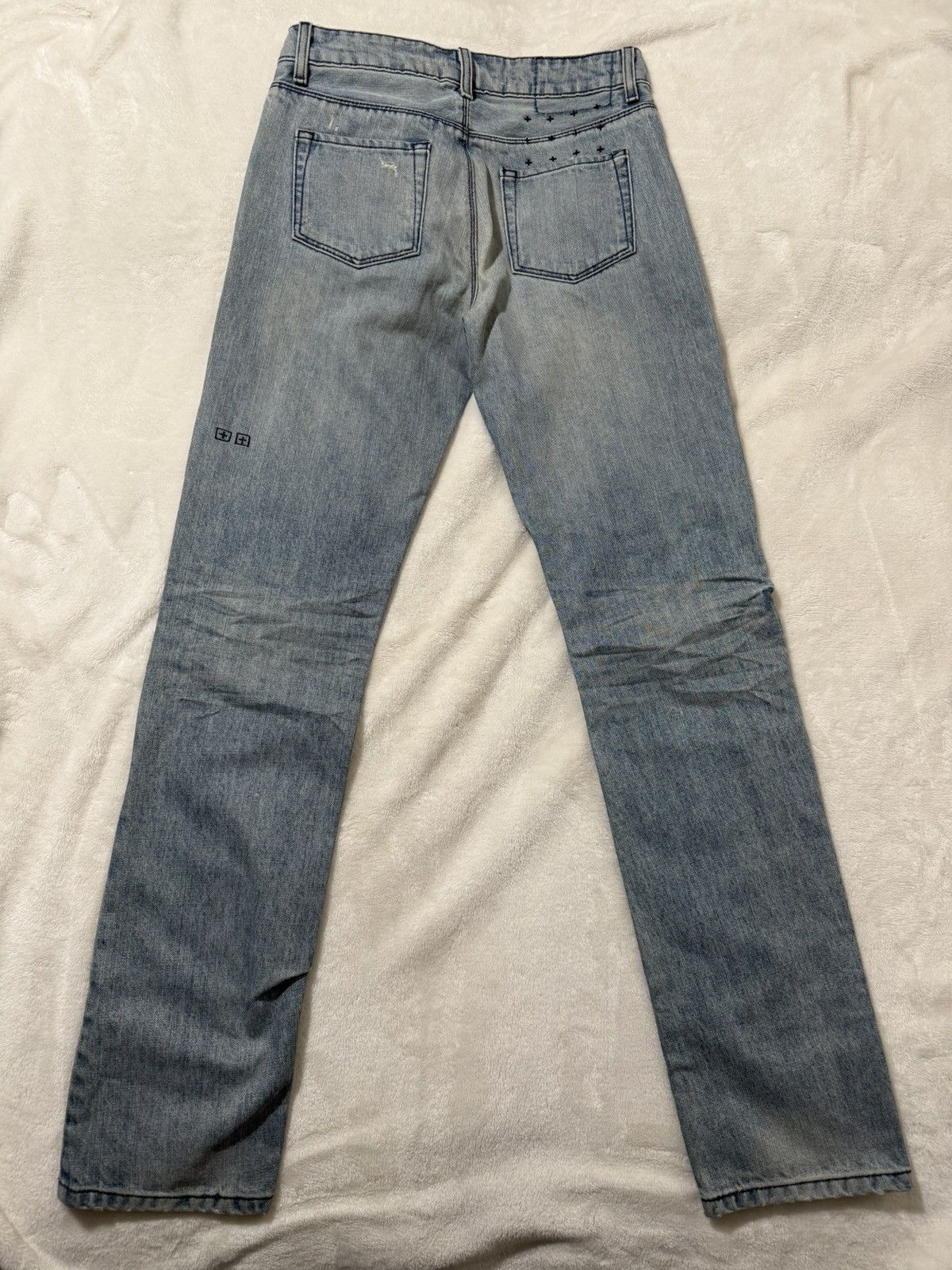 Ksubi Ksubi Chitch Distressed Denim Blue Jeans Slim Fit Mens 27x32 Size US 27 - 3 Thumbnail