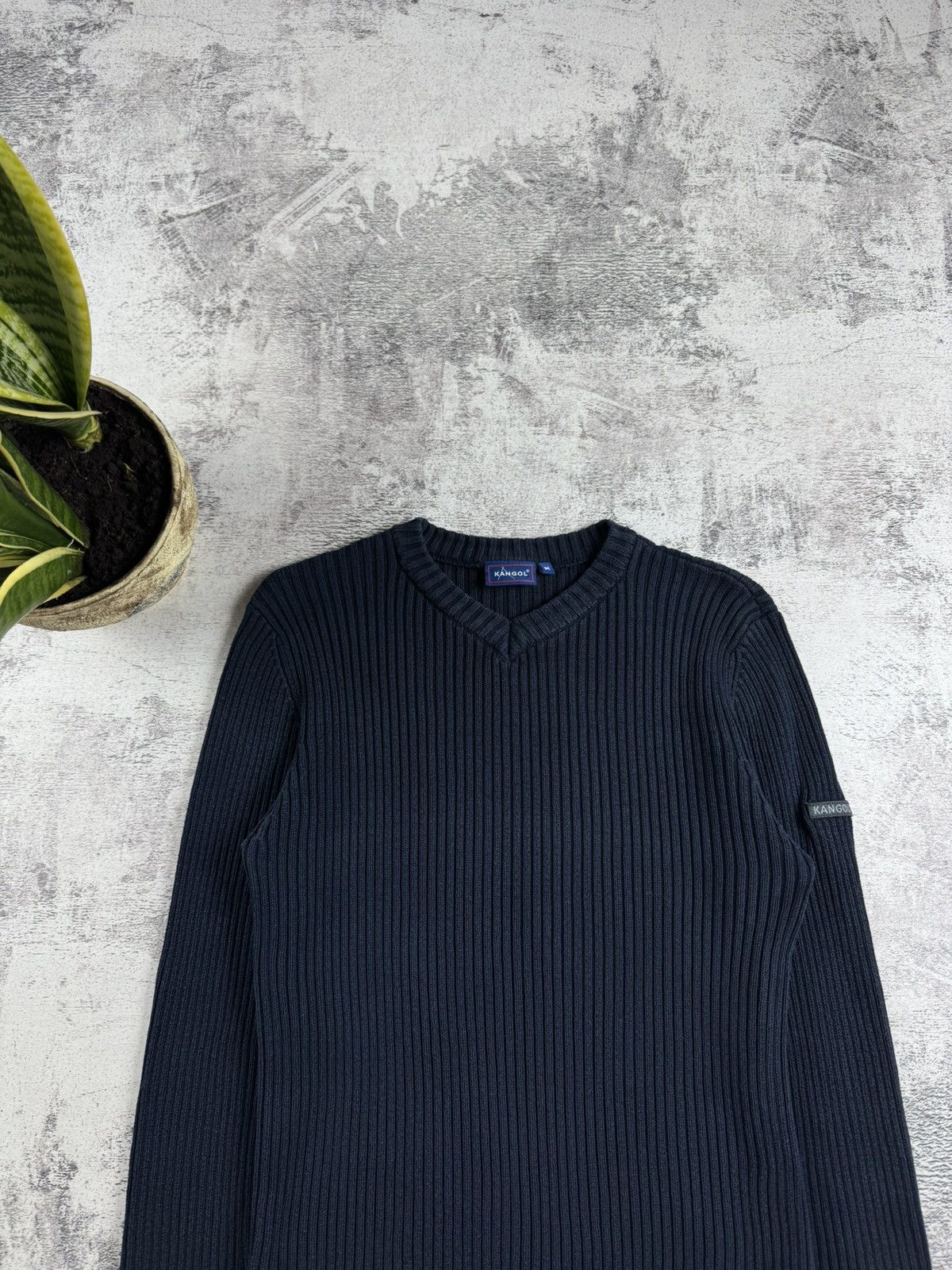 Kangol Vintage Kangol 90S Distressed Faded Thrashed Y2K Striped Knit Sweater Pullover Size US M / EU 48-50 / 2 - 5 Thumbnail