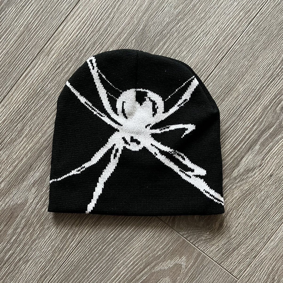 Japanese Brand × Vintage 🕷️Spider Web Beanie Hat y2k Size ONE SIZE - 1 Thumbnail