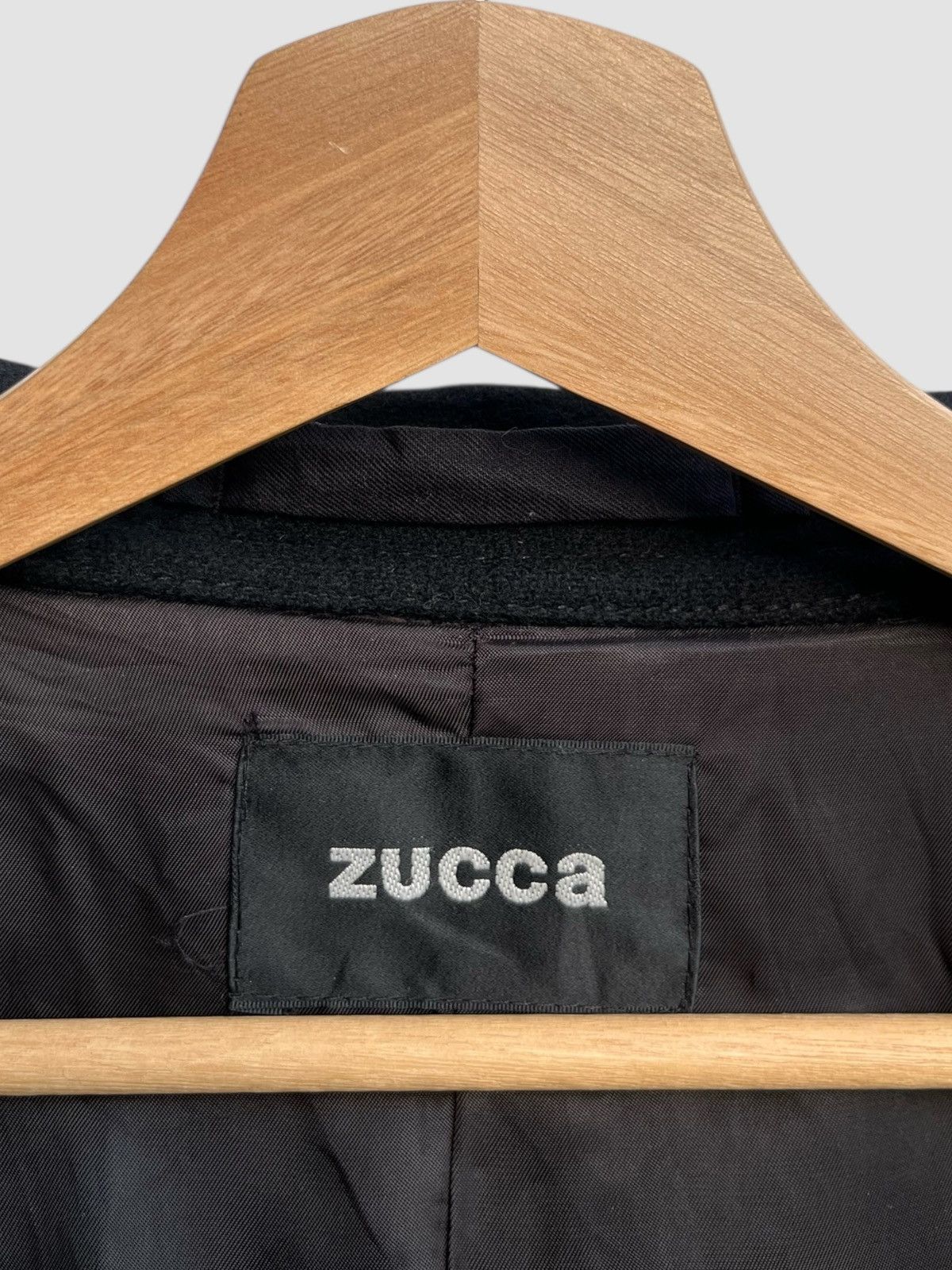 Zucca Zucca Double Breasted Wool Blend Hooded Jacket Size S / US 4 / IT 40 - 14 Thumbnail