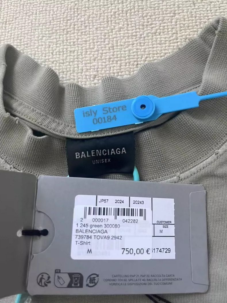 Balenciaga Balenciaga Monogrammed Logo printed semi-high neck short s Size US M / EU 48-50 / 2 - 5 Thumbnail