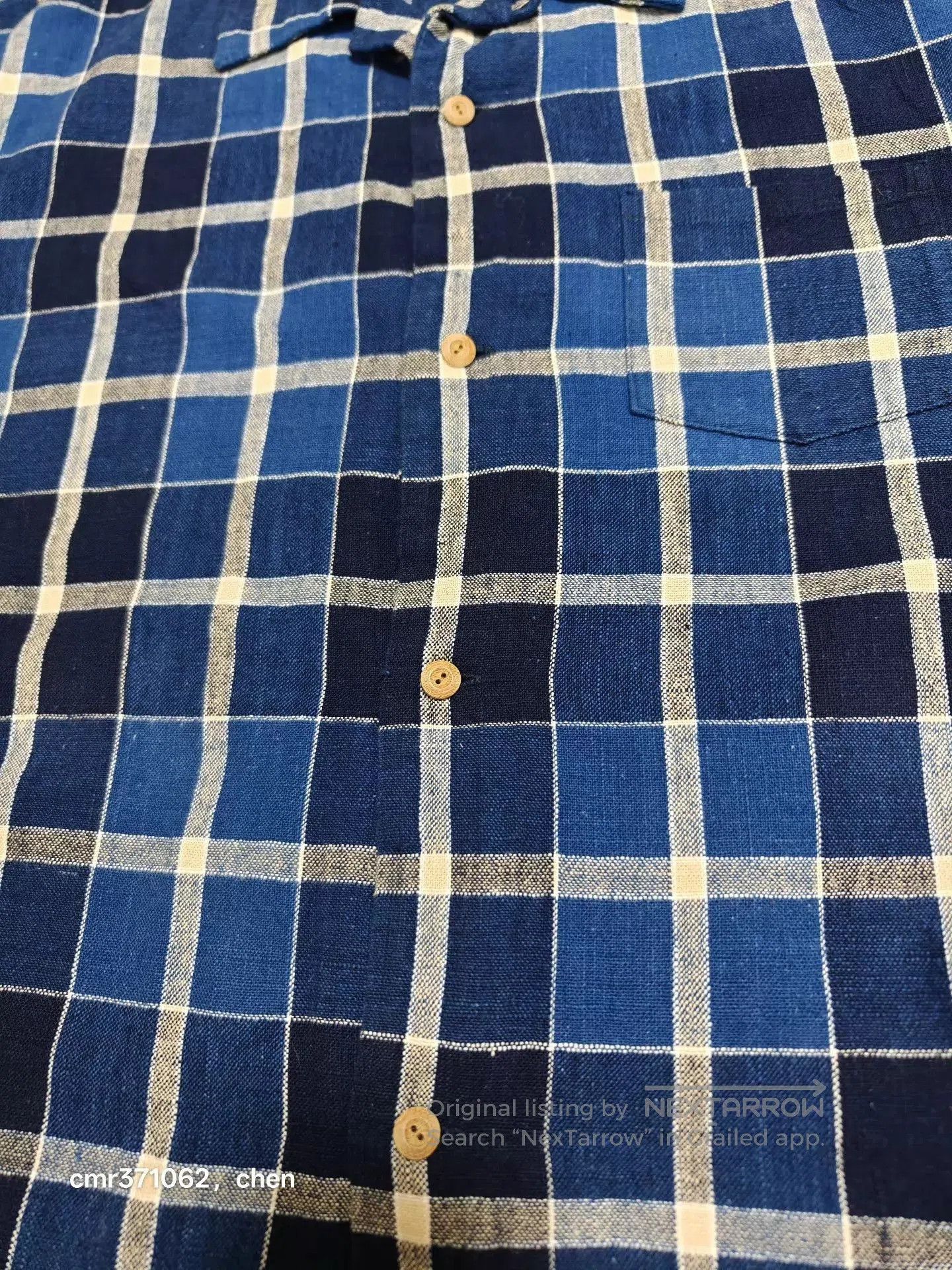 Visvim Blue Check Short Sleeve Button. Size US XL / EU 56 / 4 - 4 Thumbnail