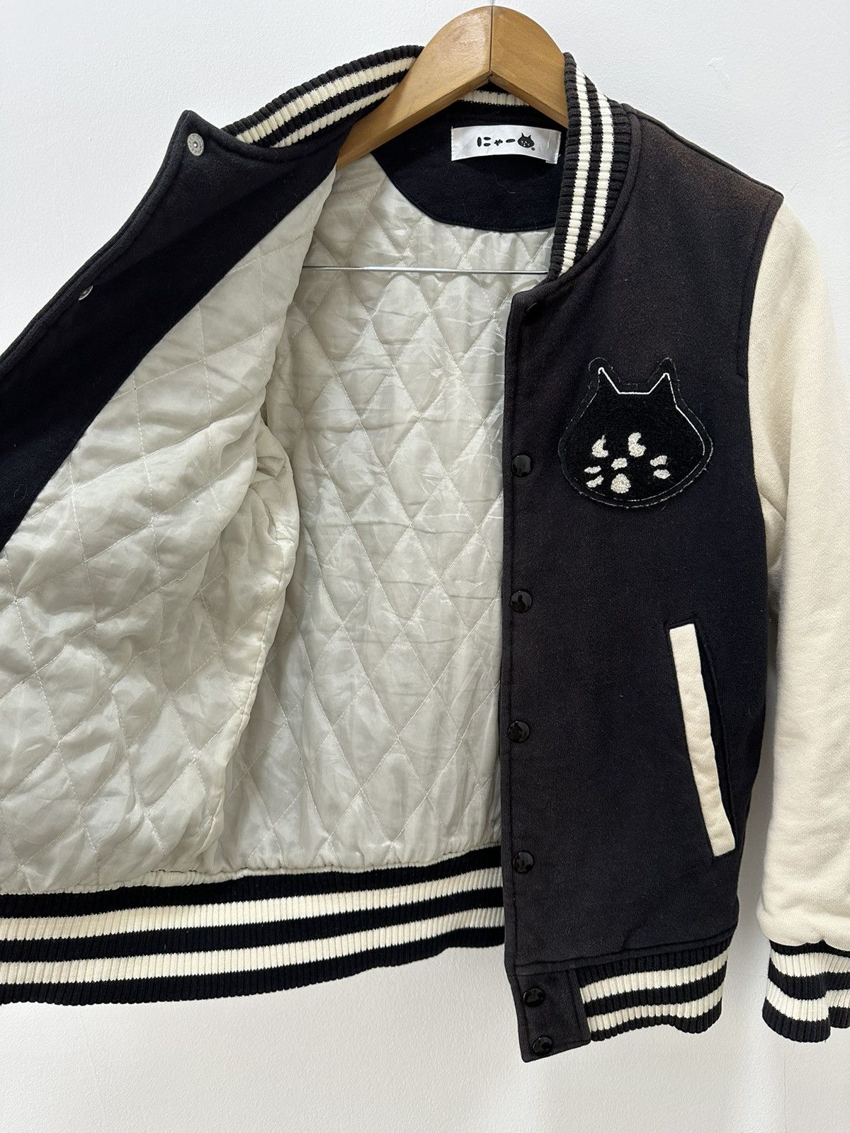 Issey Miyake Ne-net Varsity Jacket Cat Logo Two Tone Color Issey Miyake Size US M / EU 48-50 / 2 - 4 Thumbnail