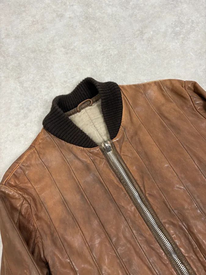 Giorgio Brato 2000s Giorgio Brato Brown Leather Bomber Jacket Size US S / EU 44-46 / 1 - 5 Thumbnail