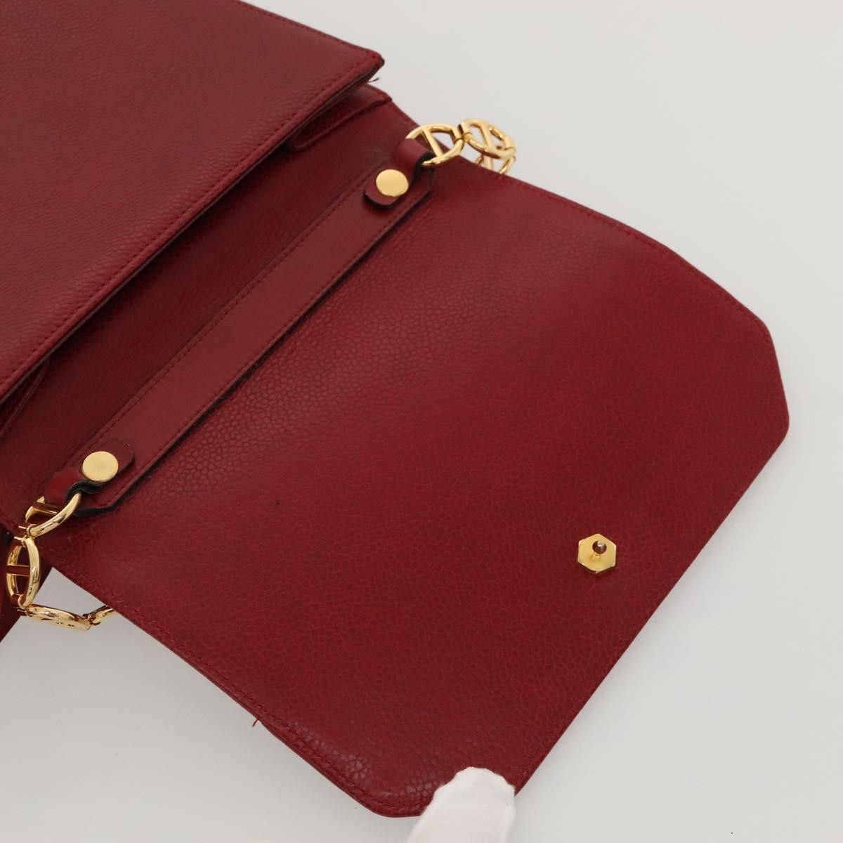 Dior DIOR Shoulder Bag Leather Gold Red Size ONE SIZE - 13 Thumbnail