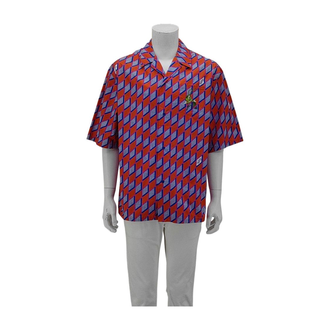 Louis Vuitton Louis Vuitton Geometric Diamond Print Shirt XL Size US XL / EU 56 / 4 - 1 Thumbnail