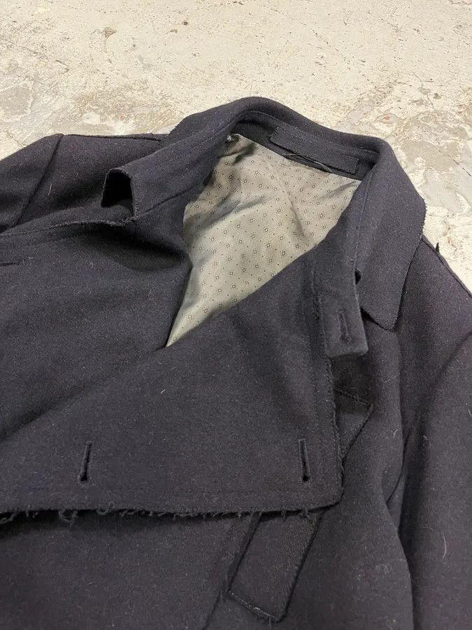 Daniele Alessandrini Daniele Alessandrini Navy Wool Double-Breasted Coat Size US M / EU 48-50 / 2 - 5 Thumbnail