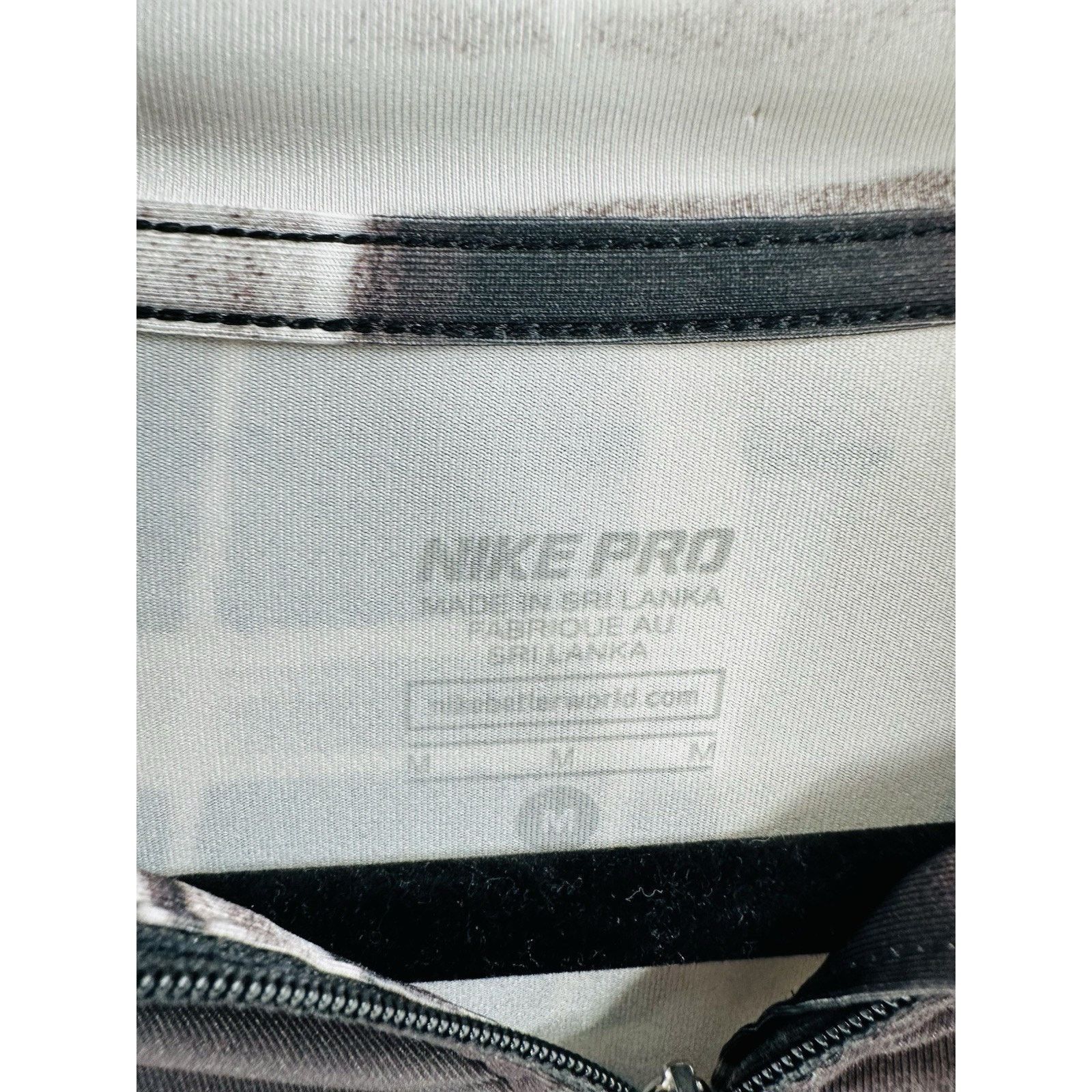Nike Nike Pro Long Sleeve Top Athletic Zip Pullover Size M / US 6-8 / IT 42-44 - 3 Thumbnail