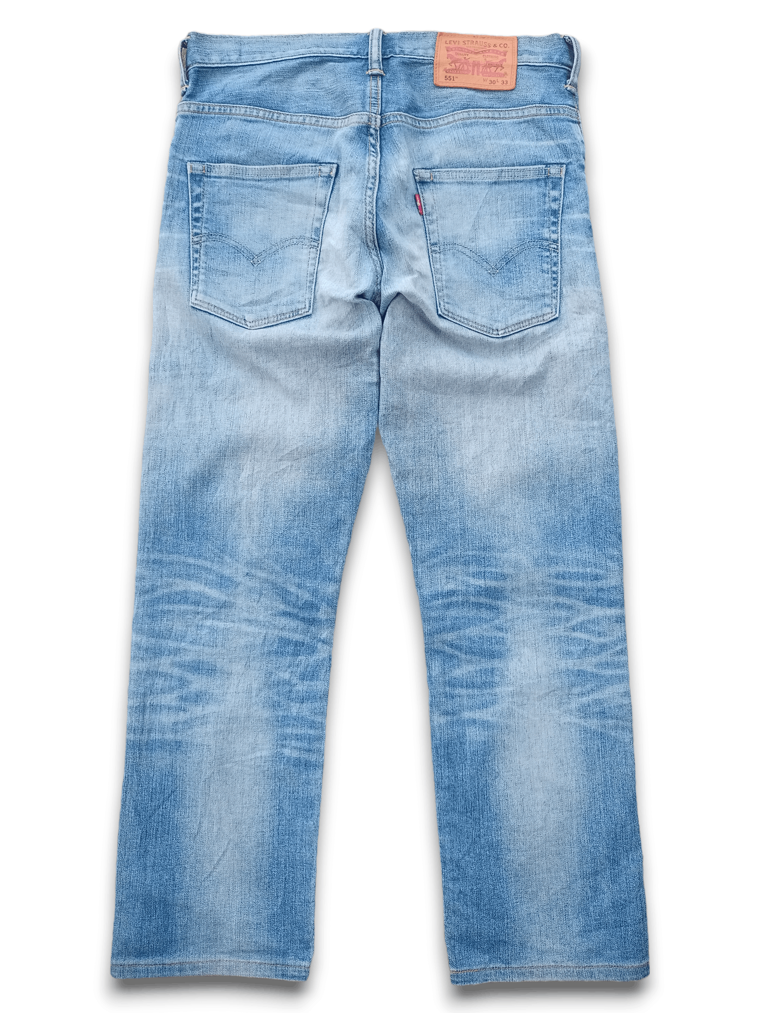 Levi's × Levi's Vintage Clothing Vintage Levis 551 Blue Wash Distressed Style Jeans Size US 30 / EU 46 - 2 Thumbnail