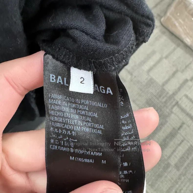 Balenciaga Balenciaga Logo Printed Loose Fit Sports Round Neck Long S Size US M / EU 48-50 / 2 - 4 Thumbnail