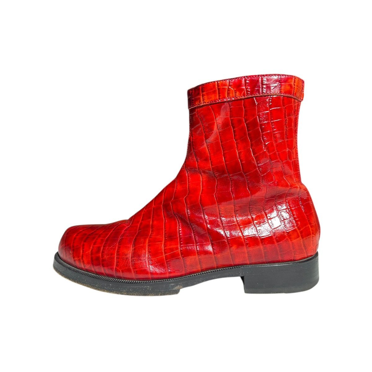 1017 ALYX 9SM Runway croc skin zip boot Size US 11 / EU 44 - 1 Thumbnail