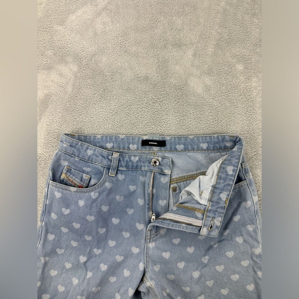 Diesel Diesel Industries heart shaped light blue jeans women's siz Size 28" / US 6 / IT 42 - 9 Thumbnail