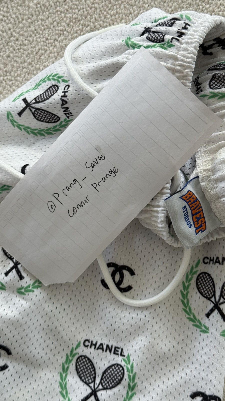 Bravest Studios Bravest Studios Channel tennis shorts Size US 34 / EU 50 - 2 Thumbnail