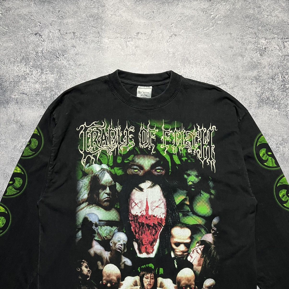 Band Tees Vintage 1999 Cradle Of Filth Canvas For A Lick Of Pain Size US XL / EU 56 / 4 - 2 Thumbnail