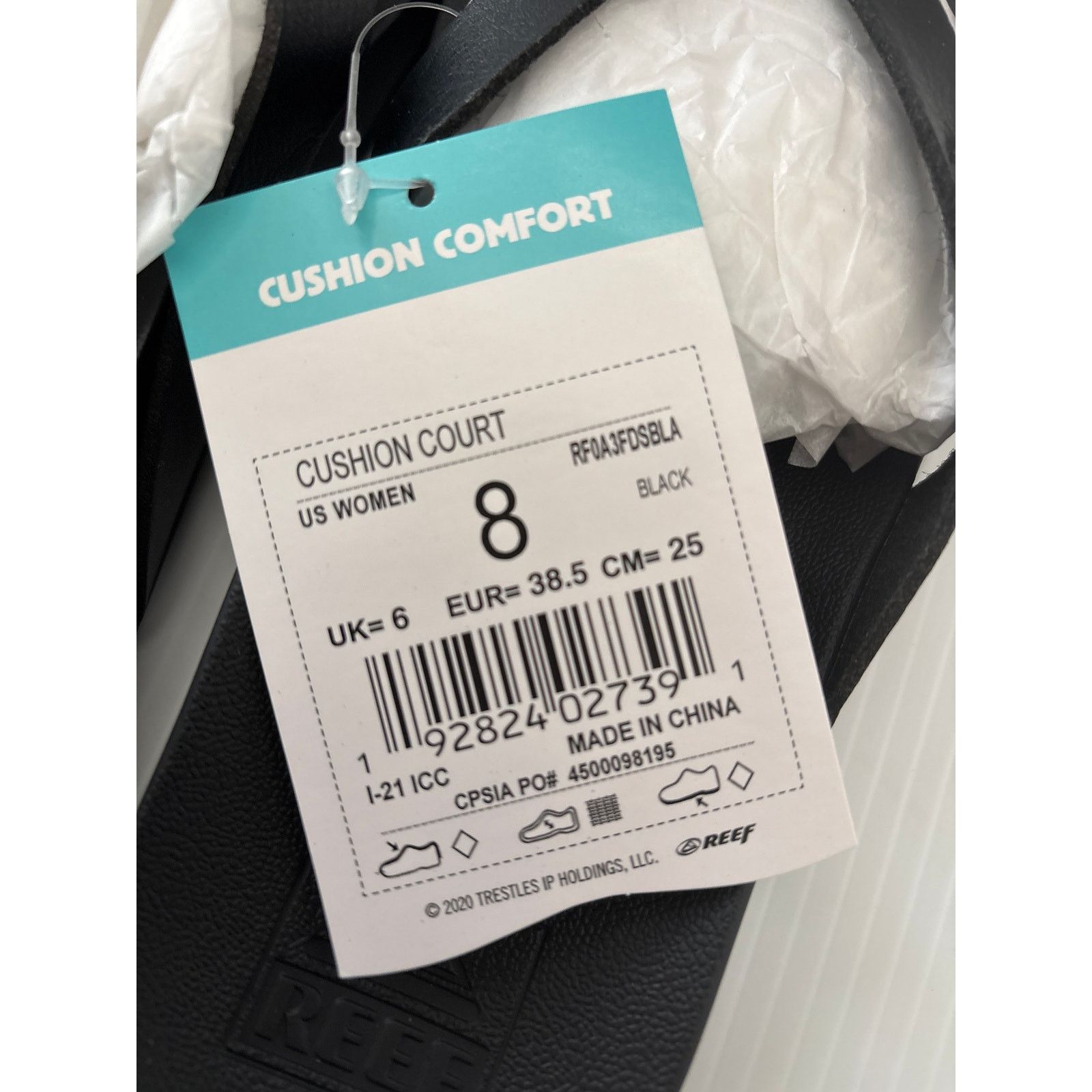 REEF Reef Womens "Cushion Court" Thong Beach Sandals Size 8 Size US 8 / IT 38 - 2 Thumbnail